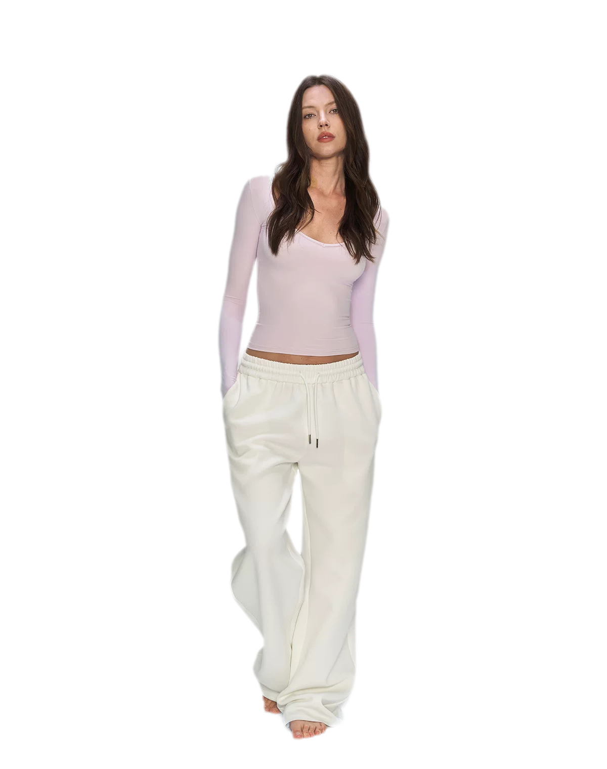 Bare-Feel V-Neck Top