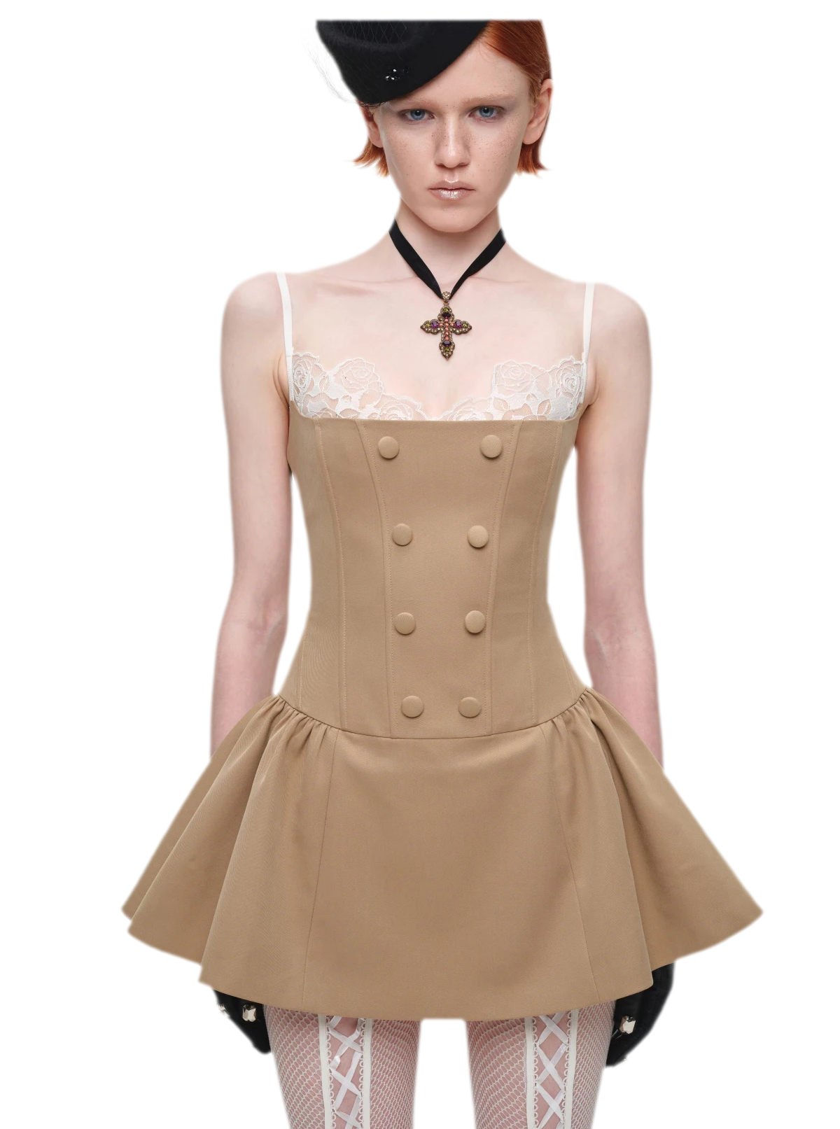 Lace Boned Cami Dress