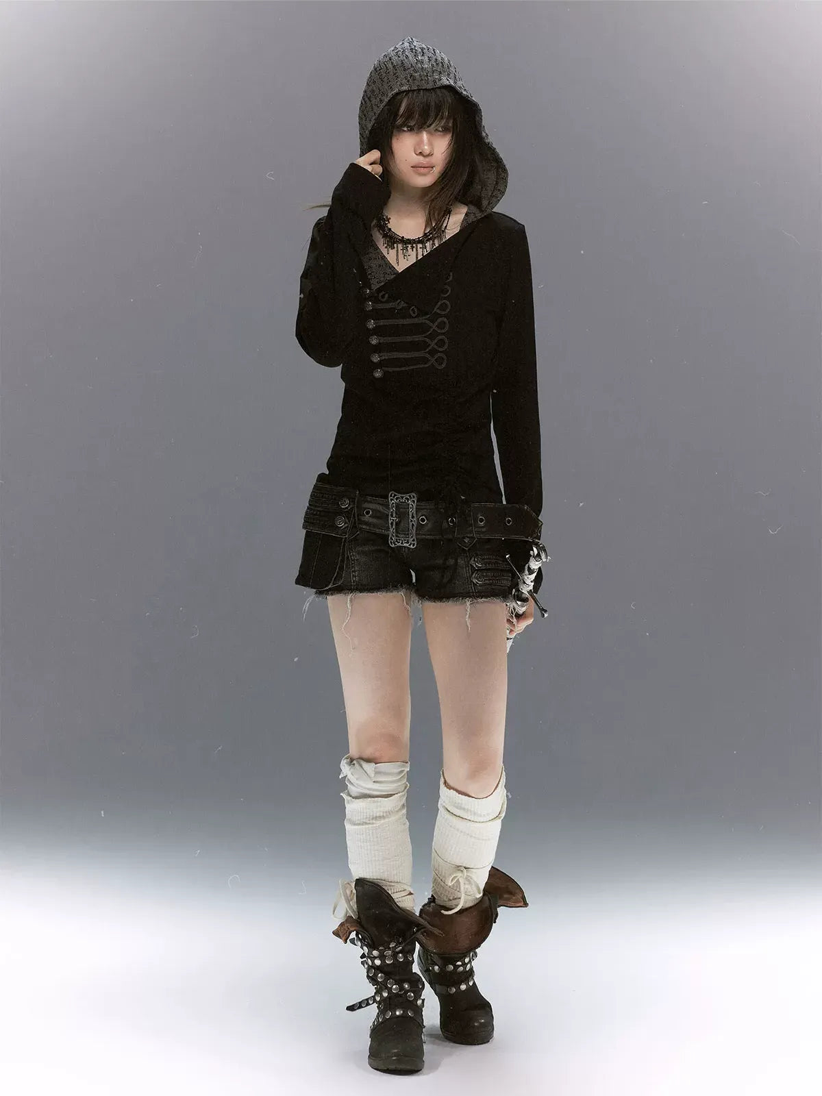 Rope-Knot Hooded Sweatshirt