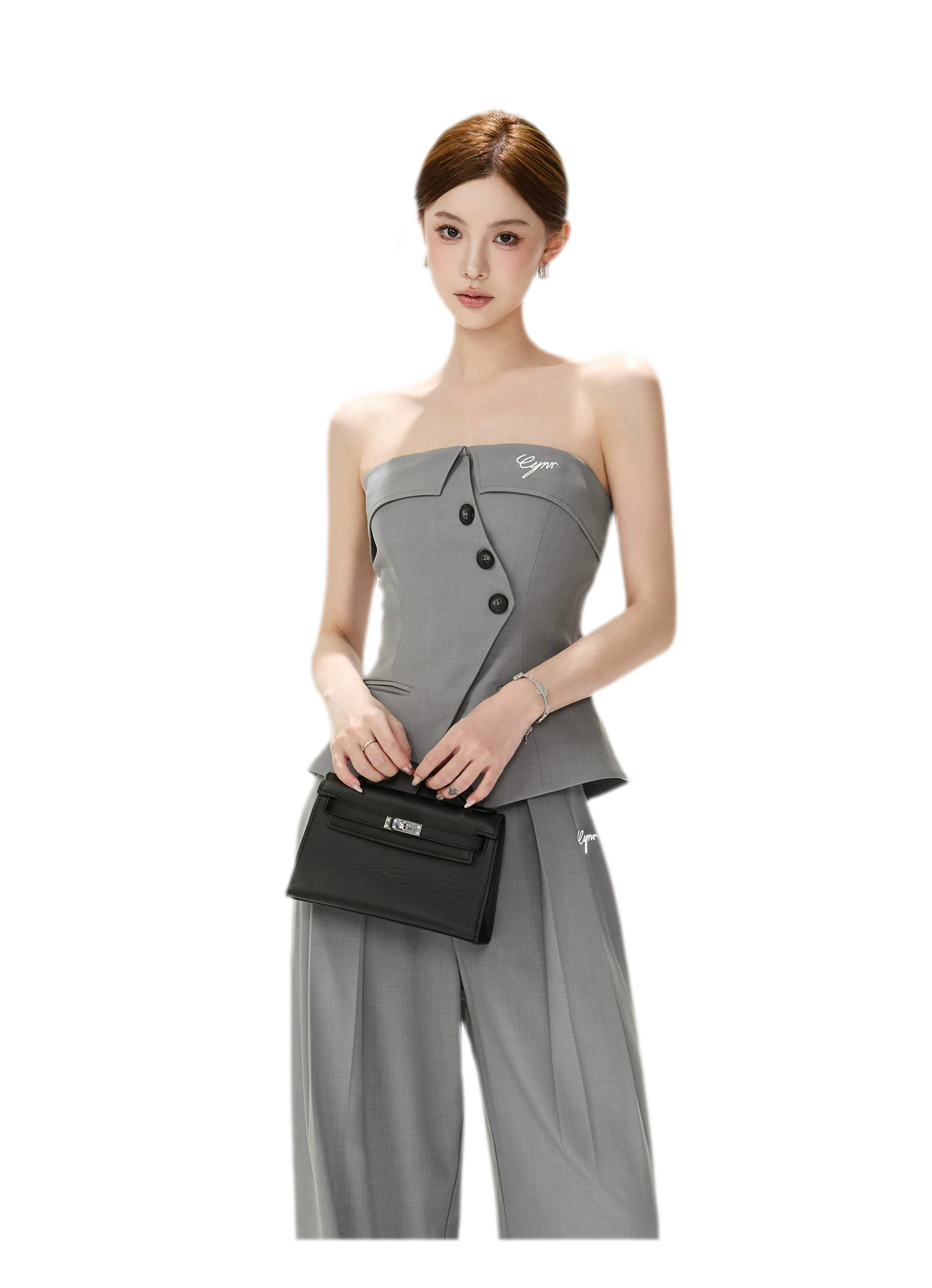 Structured Wide-Leg Suit Set