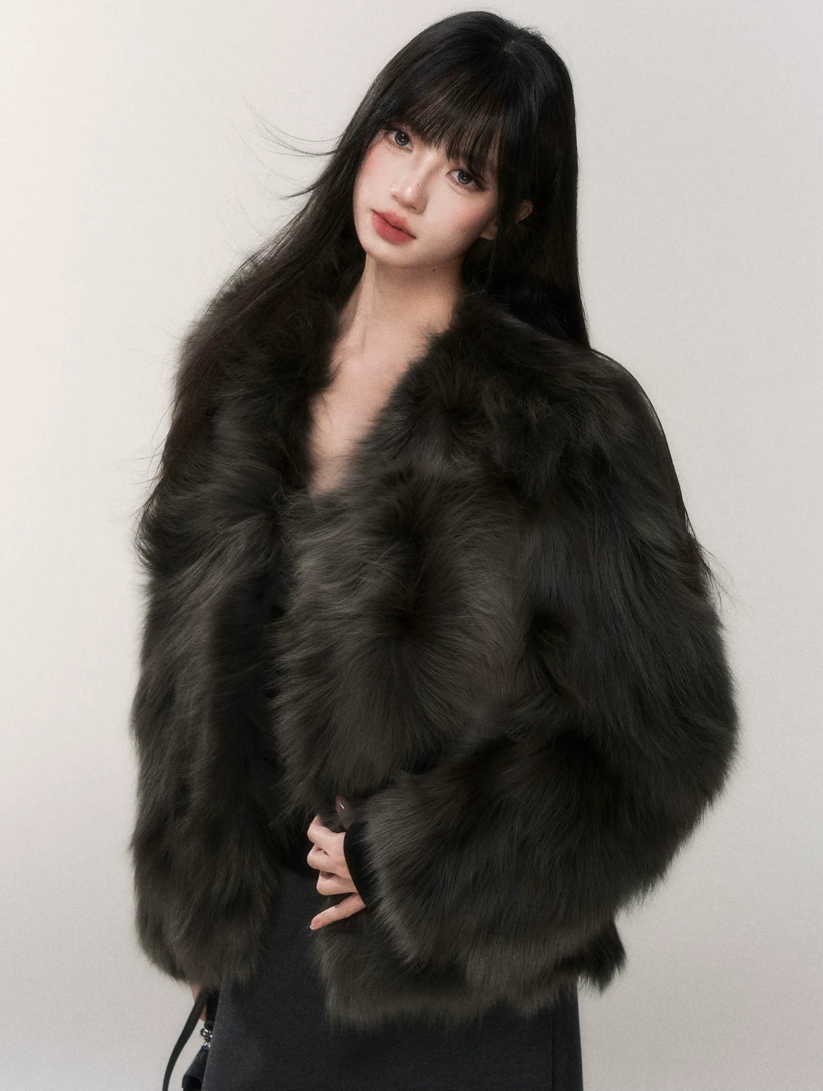 Crown-Grade Fox Fur Jacket