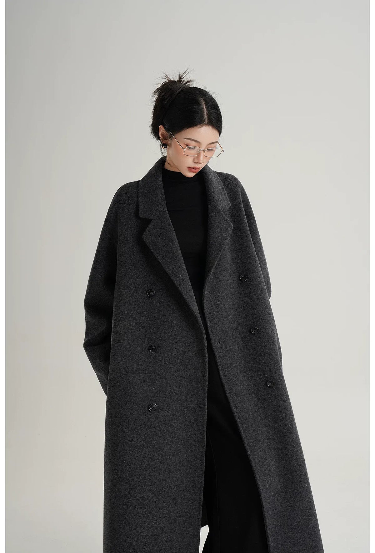 Fuzzy Wool Oversized Long Coat