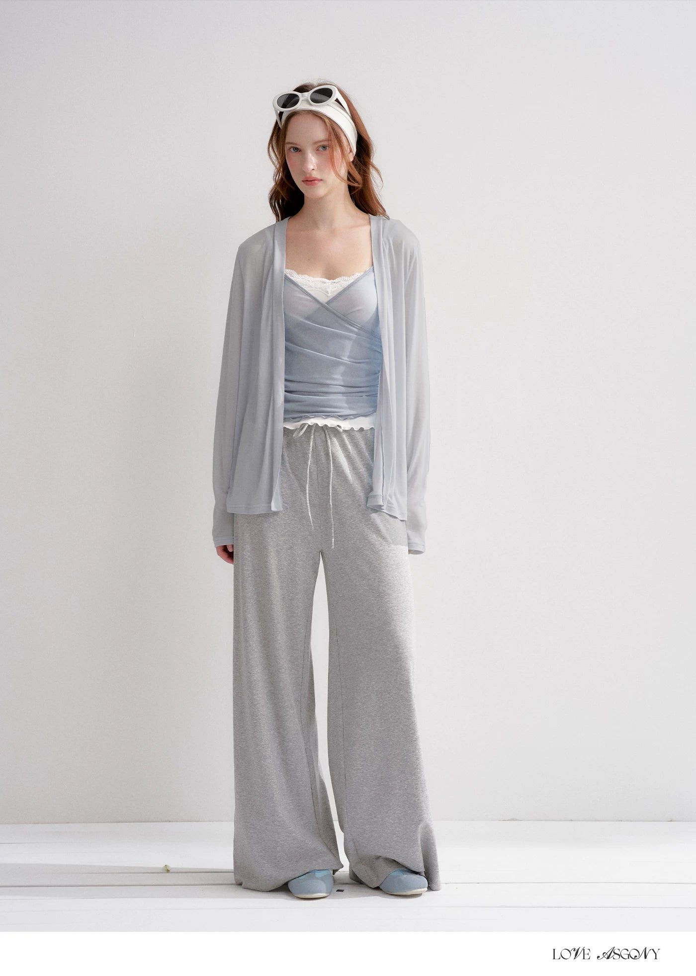 Lyrical Lace Spliced Cross Mesh Camisole Top