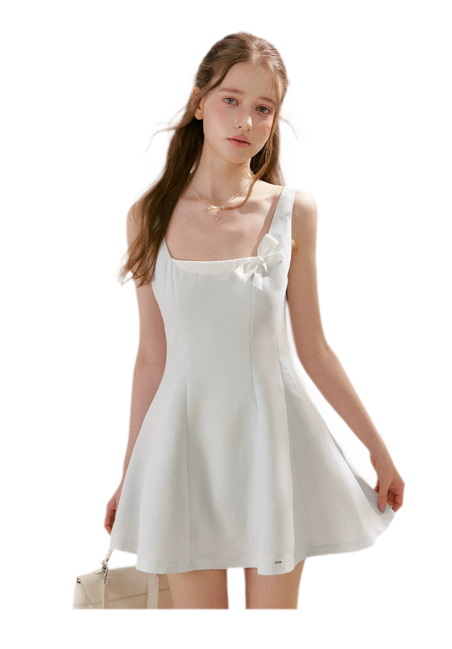 Bow Detail Short A-Line Dress