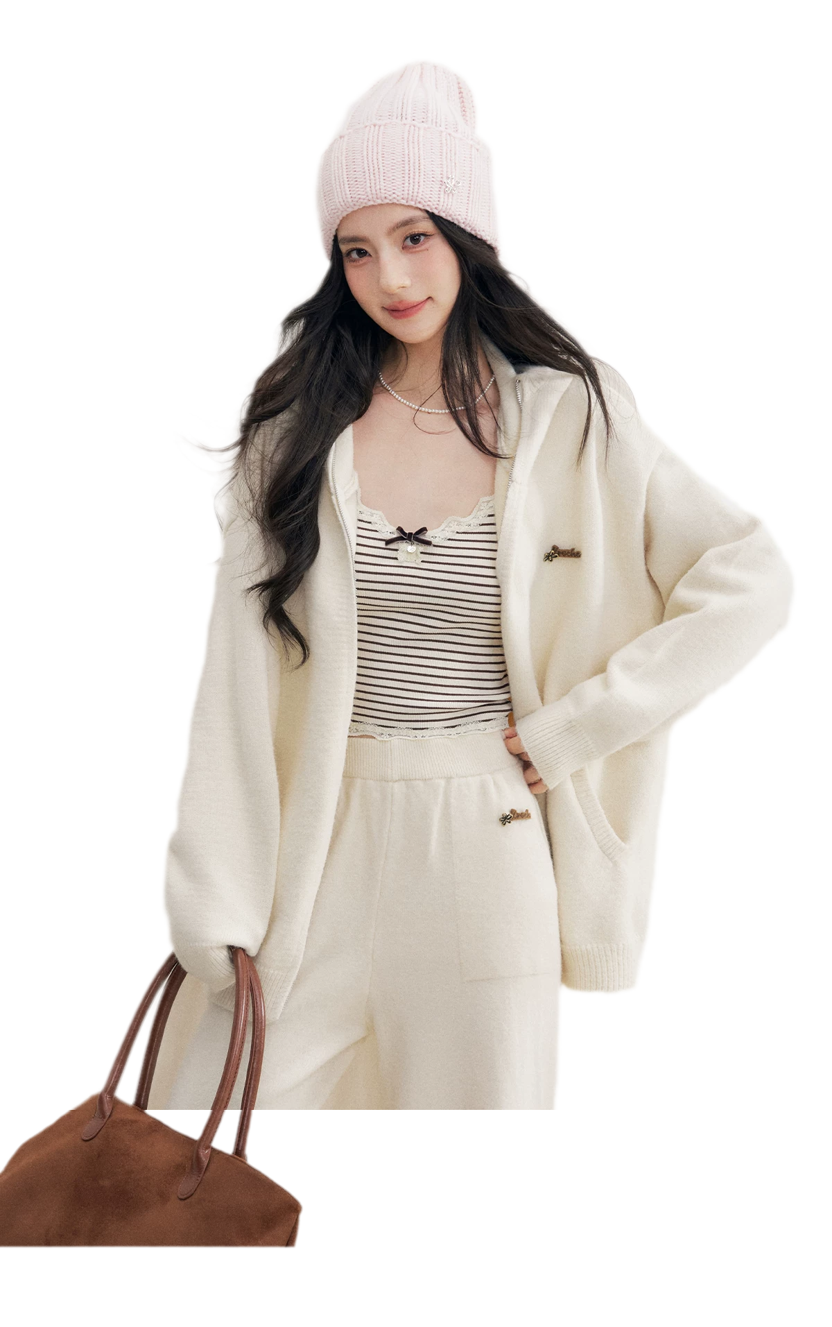 Cozy Knit Hoodie Set