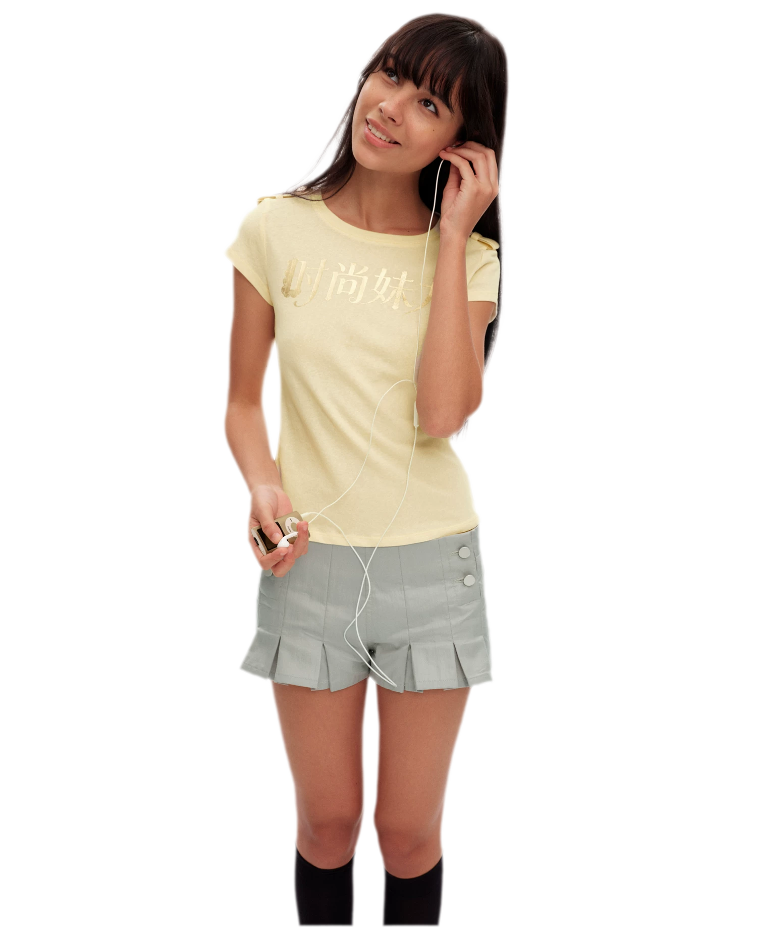Gold Graphic Fitted T-Shirt