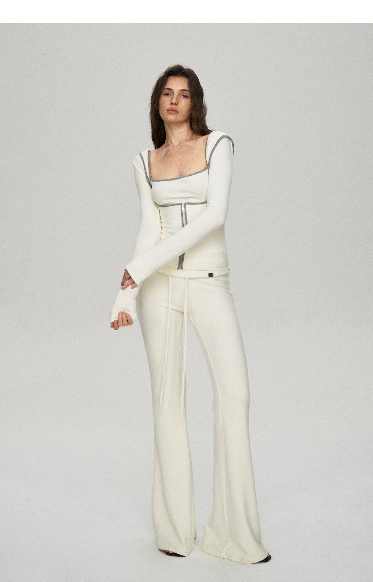 Soft Viscose Blend Three-Piece Set: Cardigan, Camisole &