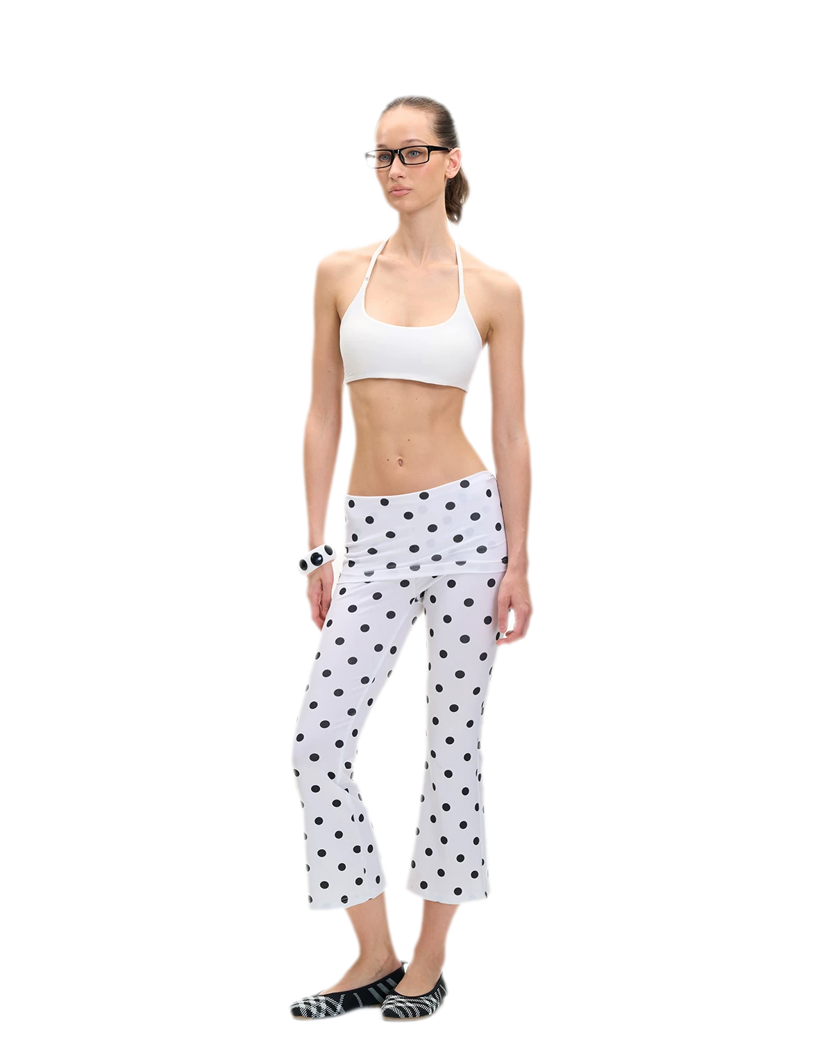 Capri Foldover Flare Pants