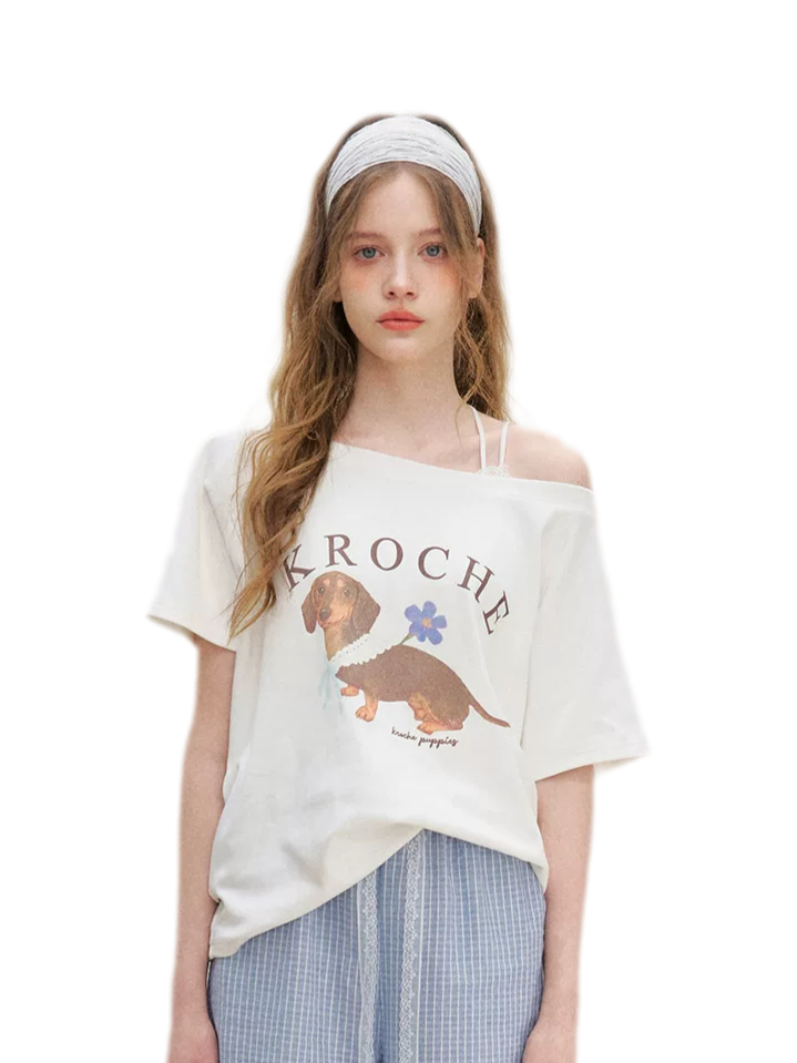 Handpainted Dachshund Tee Cami