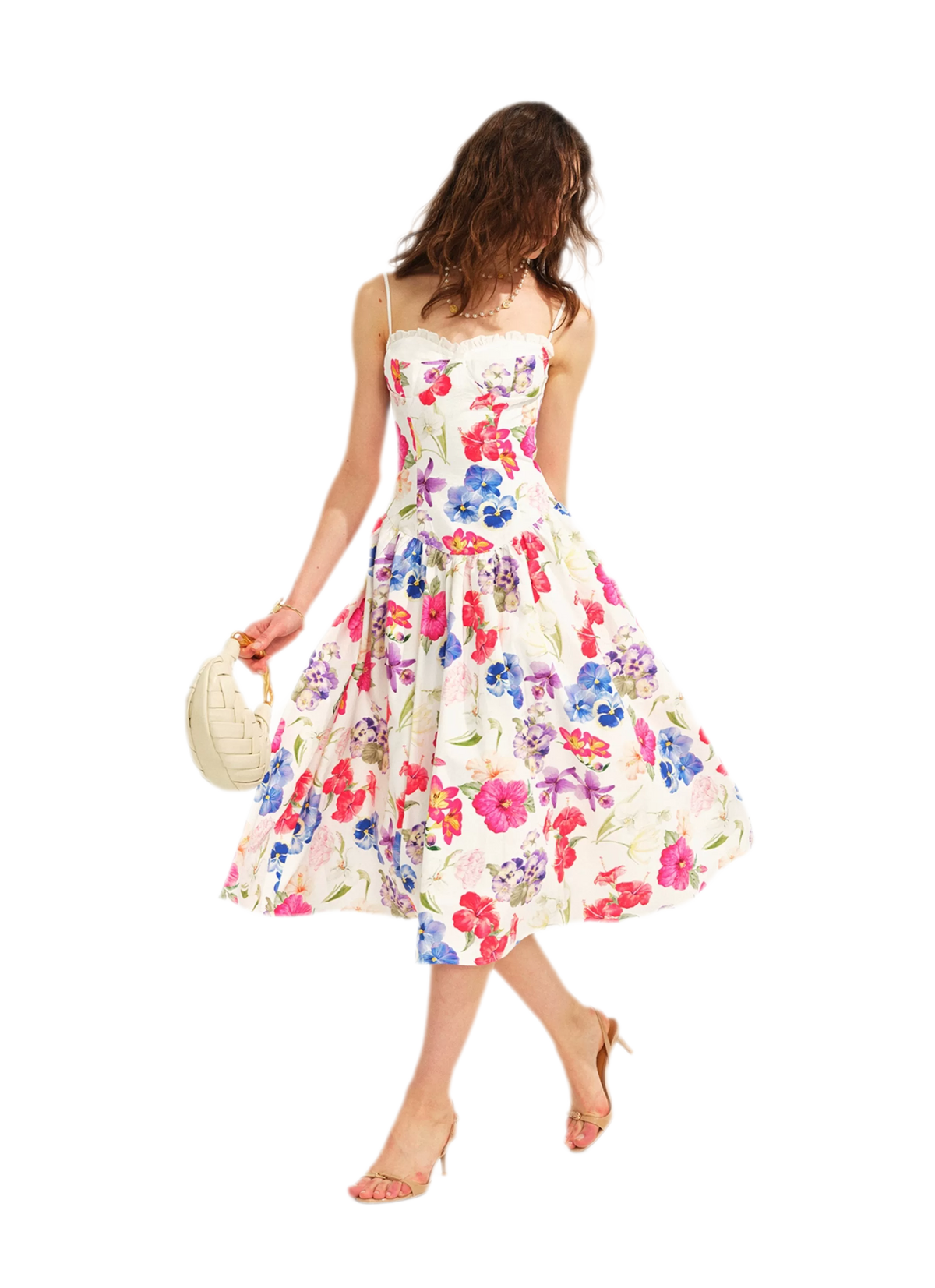 Watercolor Floral Fitted Dress