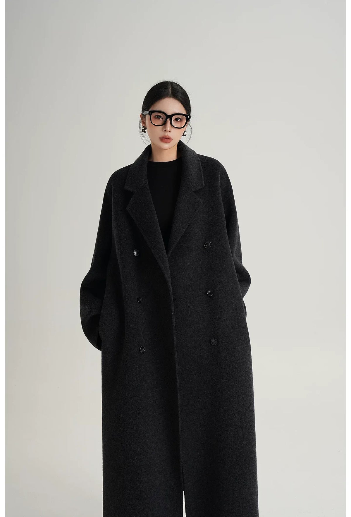 Hand-Sewn Oversized Wool Coat