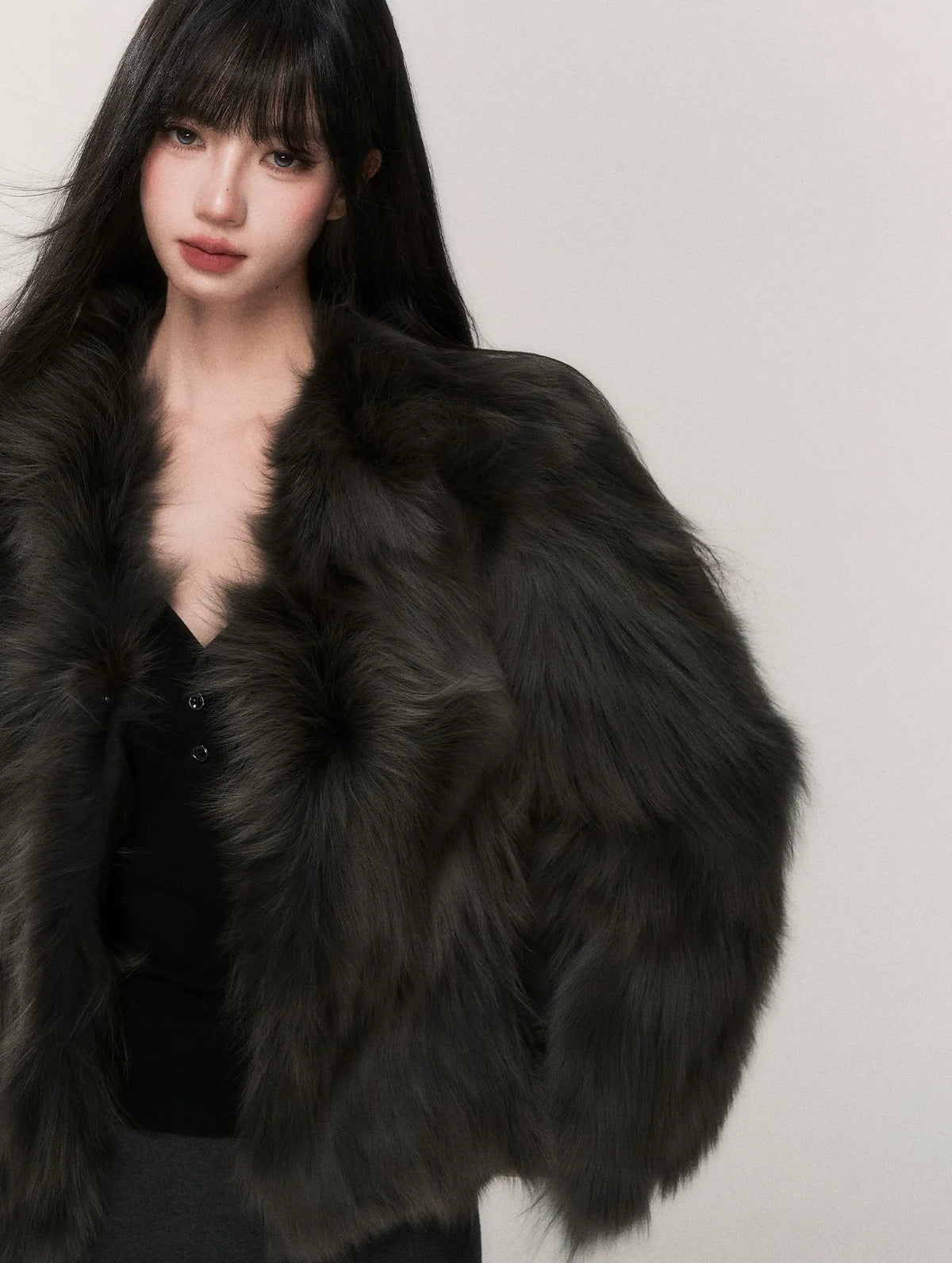 Crown-Grade Fox Fur Jacket
