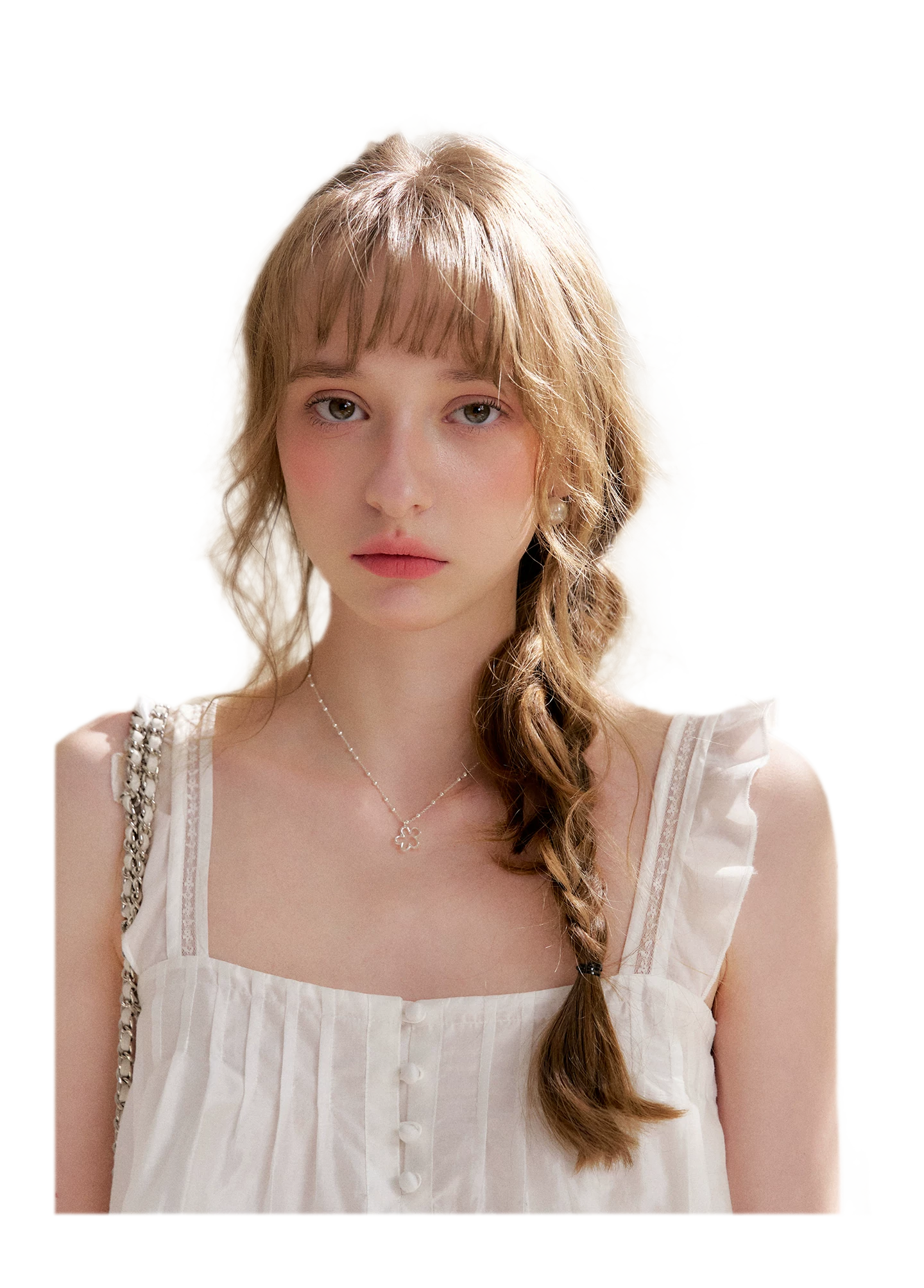 Lace Edge Camisole and Skirt Set