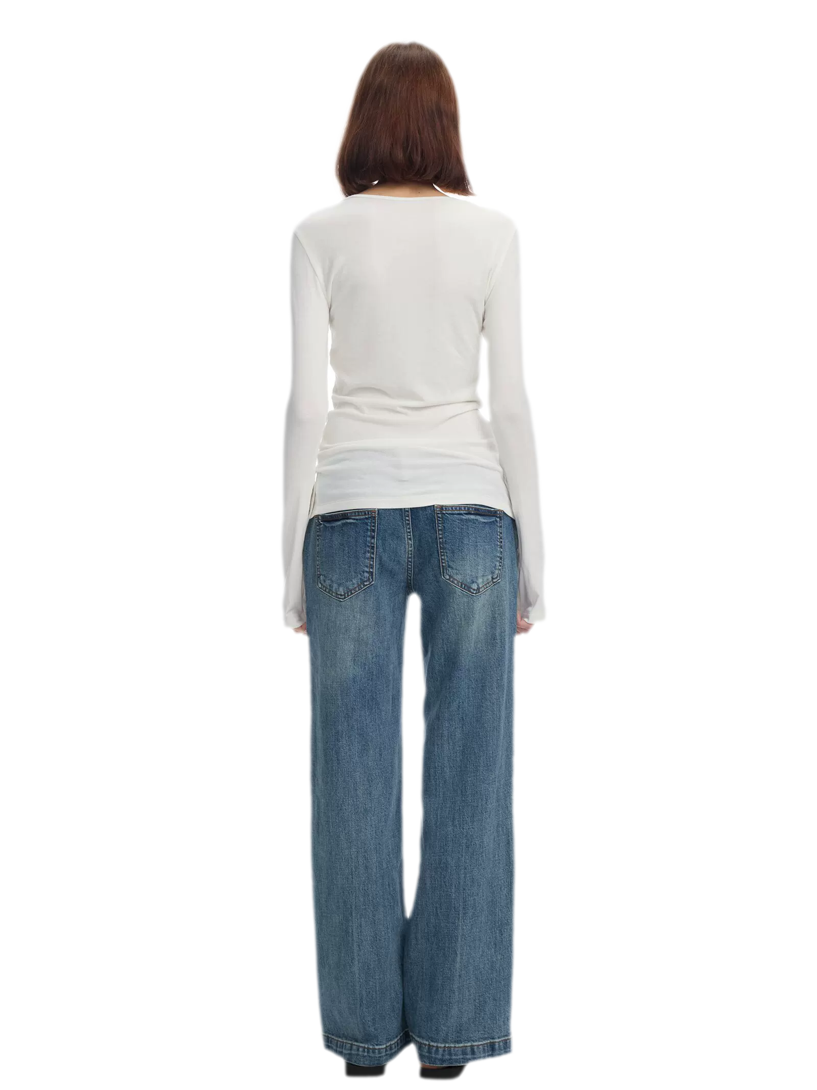Lyocell Wool Six-Button Henley