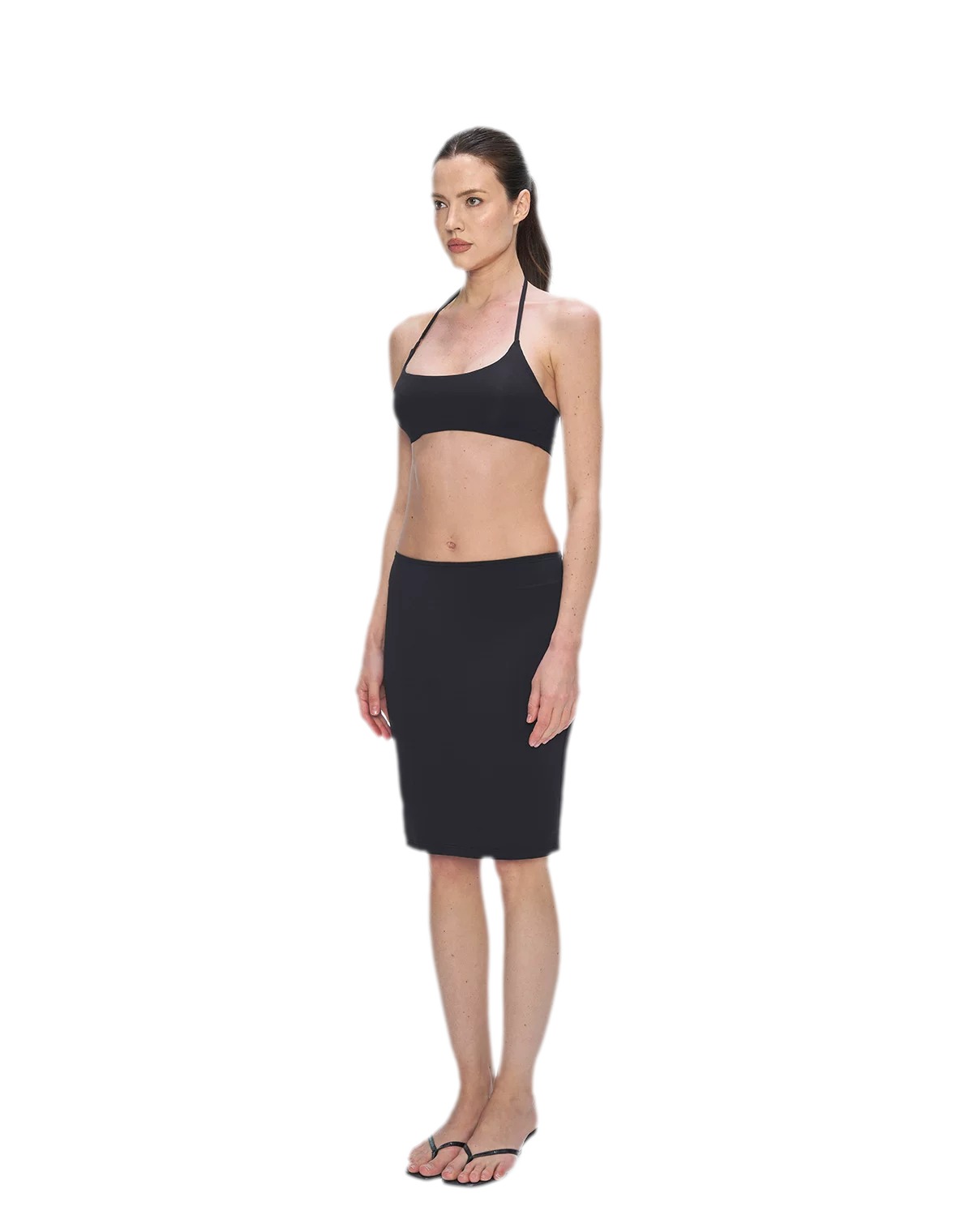 Nude Feel Layered Skirt