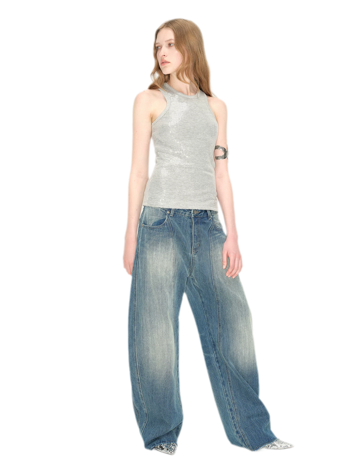 Vintage Washed Lightning Jeans