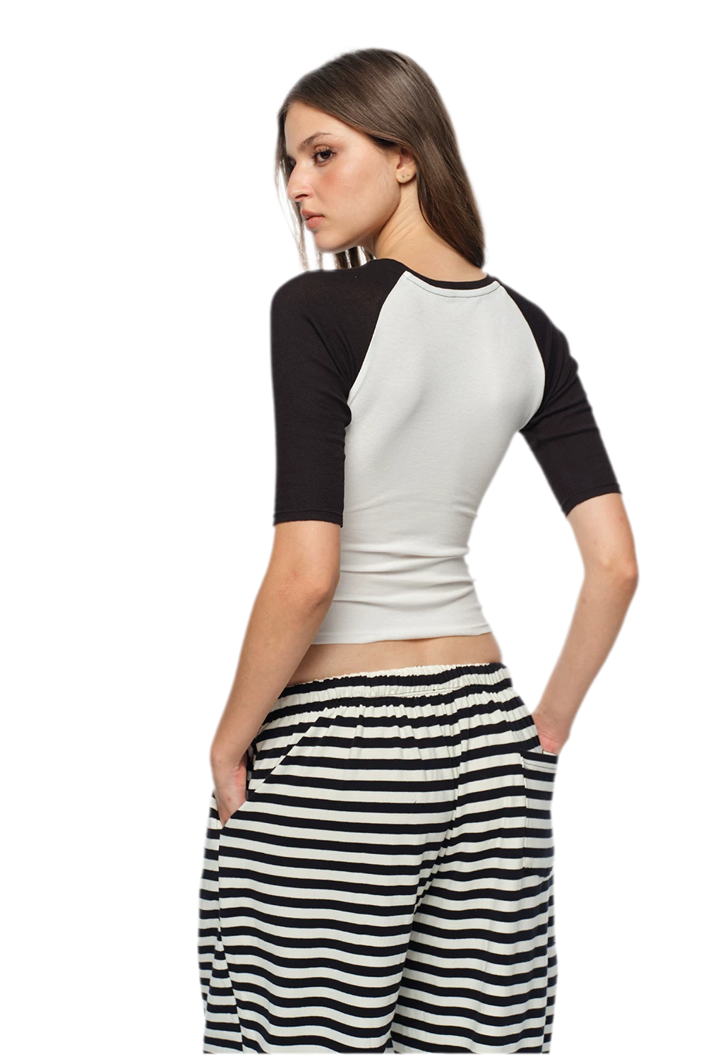 Graphic Raglan Slim T-Shirt