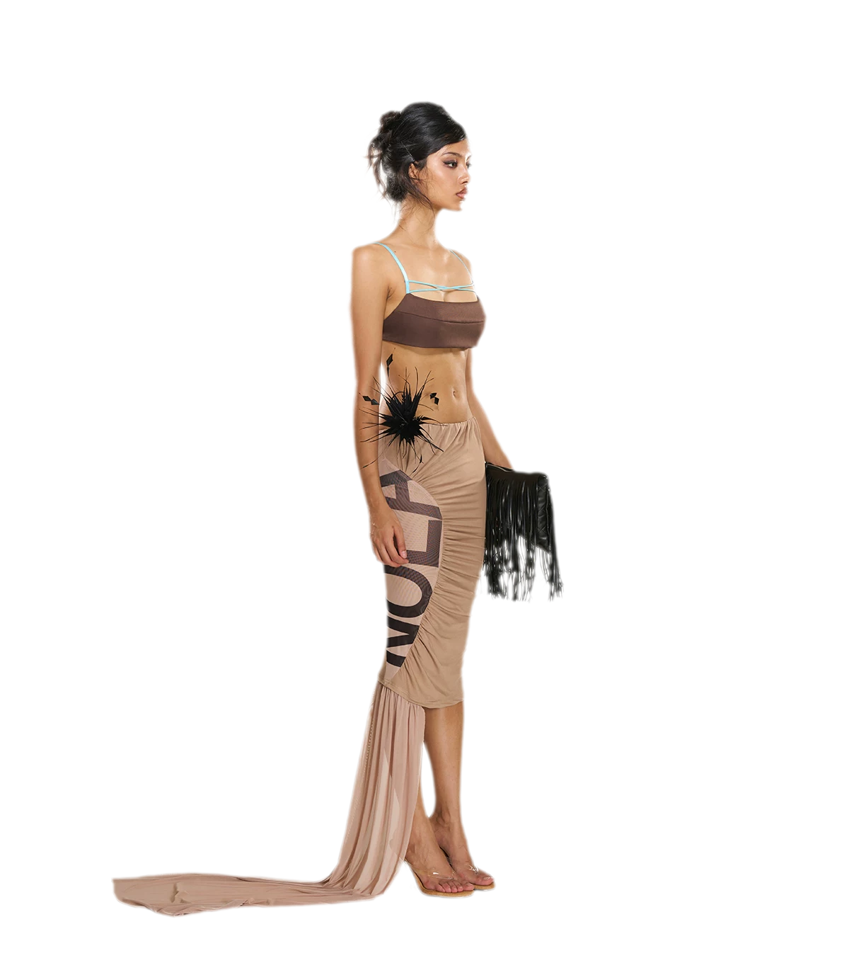 Textured Cutout Halter Camisole
