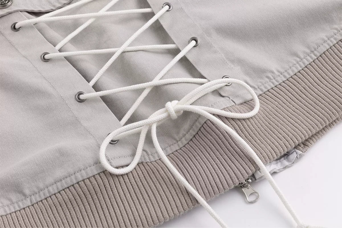 Detachable Washed Short Jacket