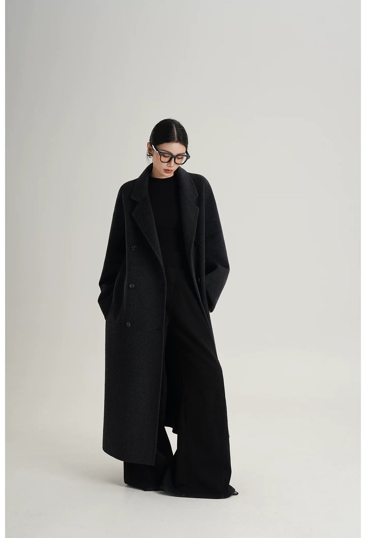 Hand-Sewn Oversized Wool Coat