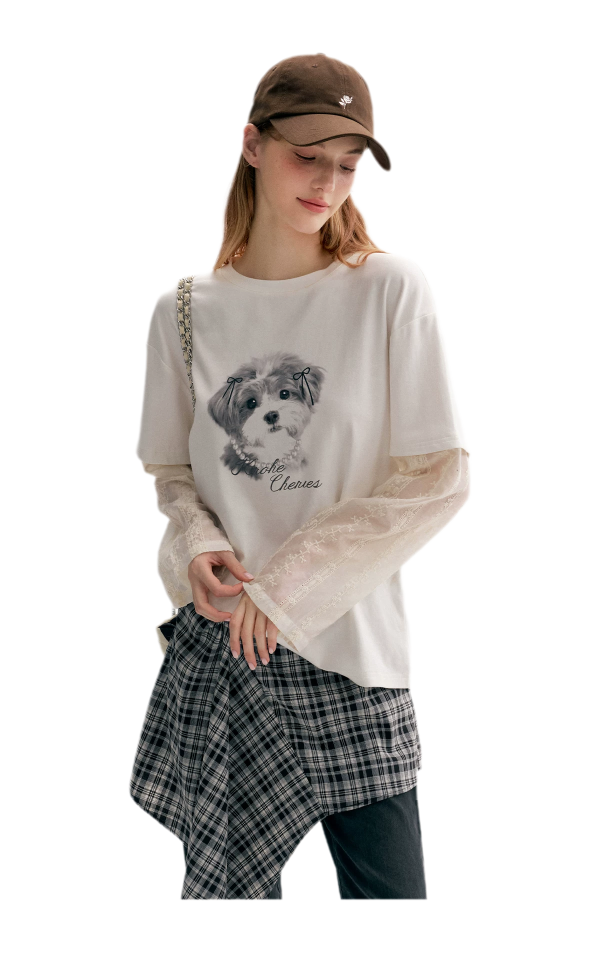 Tencel Cotton Dog Embroidered Tee