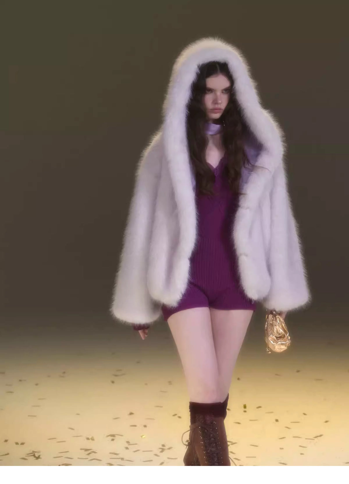 Reversible Suede Fur Winter Jacket