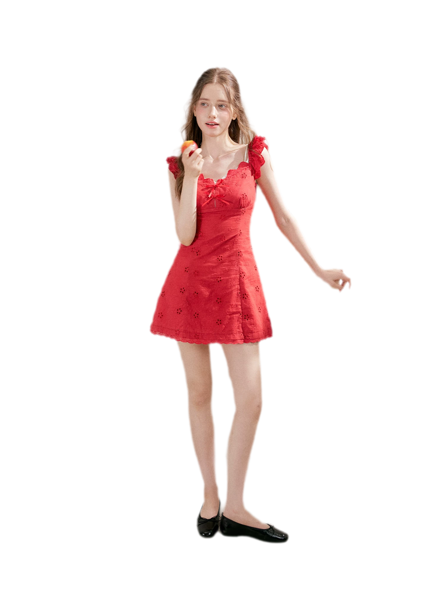 Embroidered Mini Dress