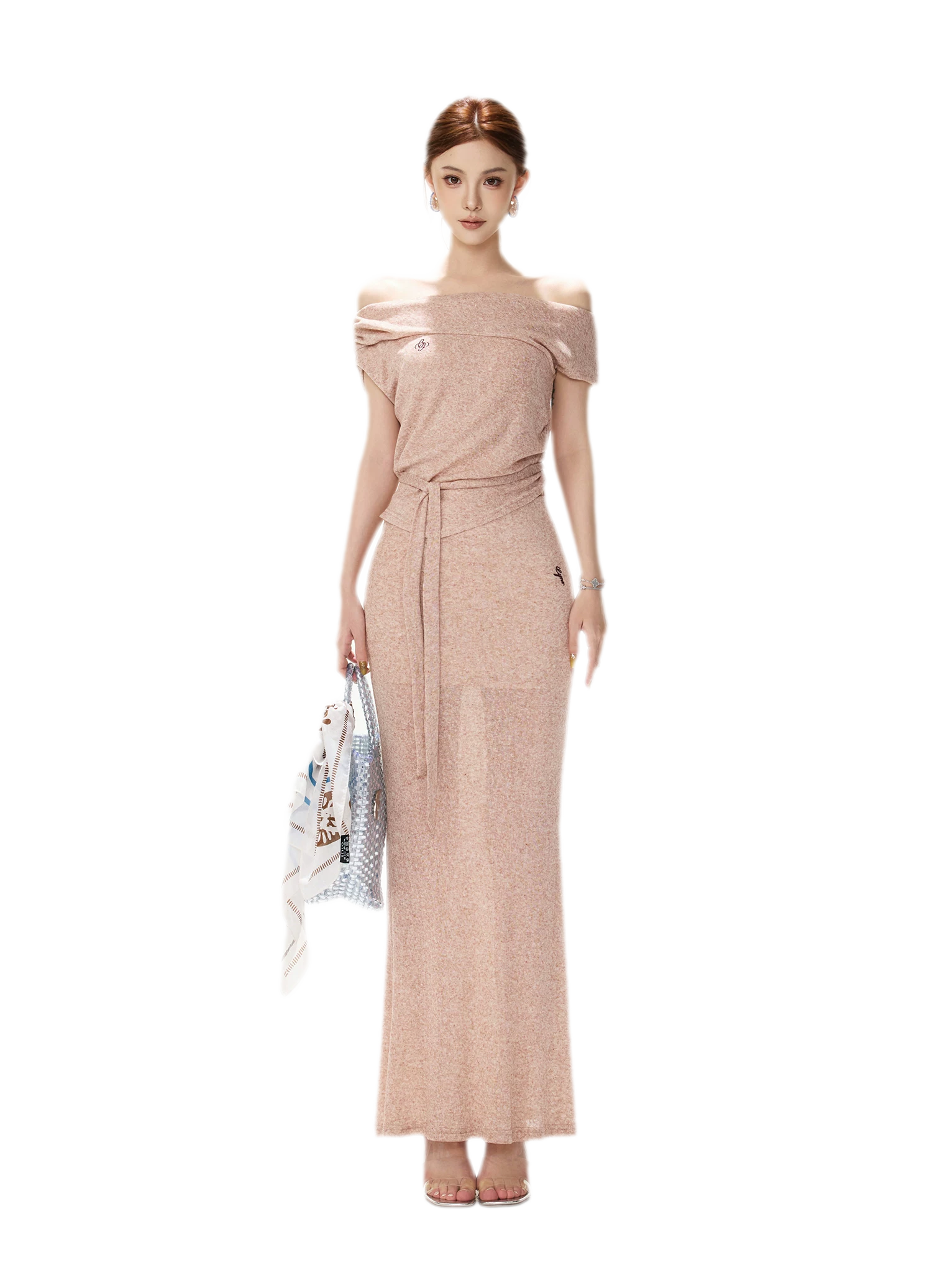 Textured Knit Midi Set