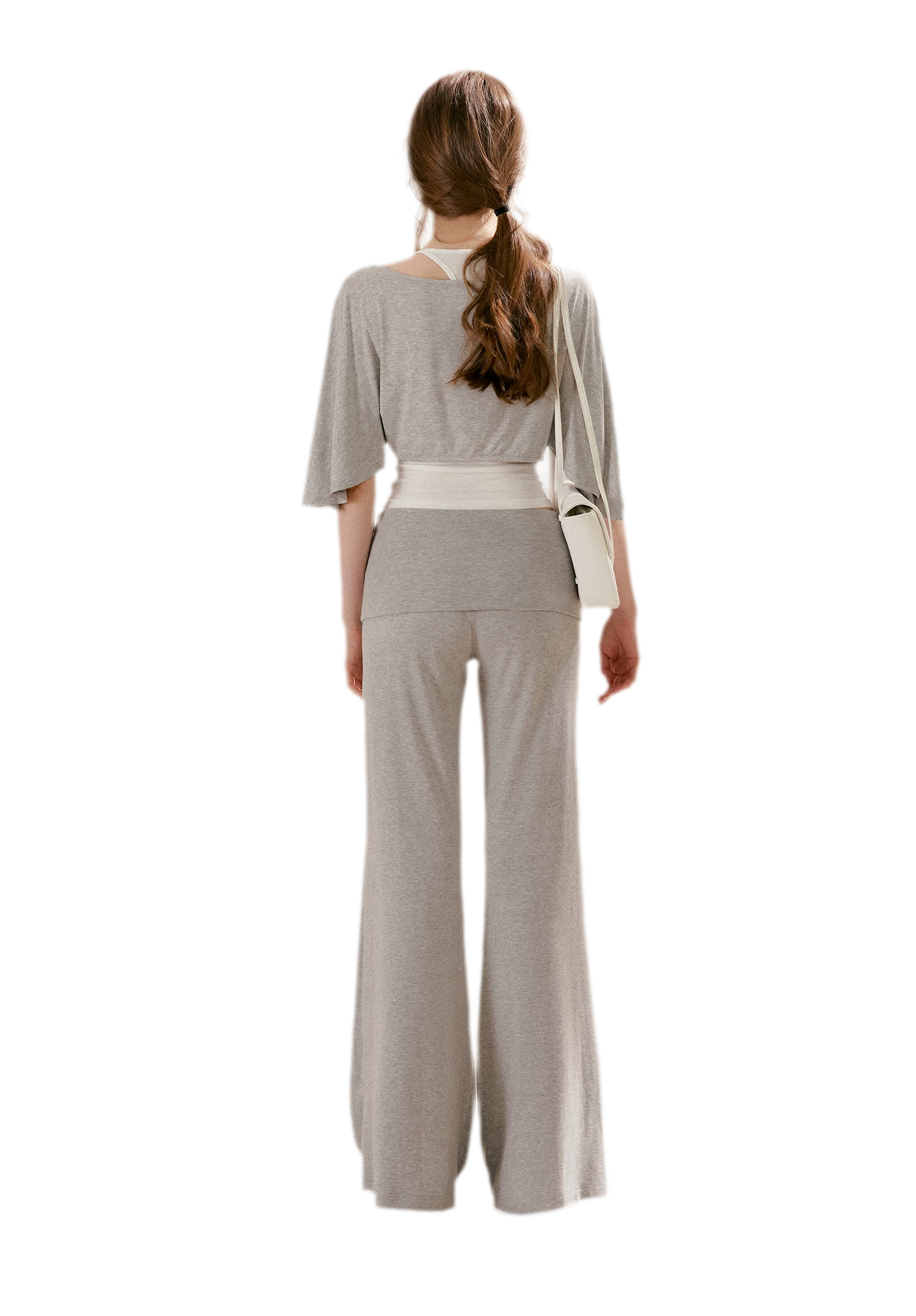 Airy Cloud Feel Halter U-Neck Vest and Batwing