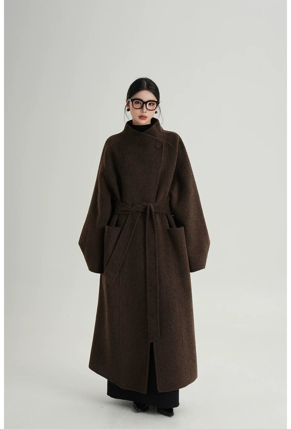 Hand-Sewn Belted Wool Coat