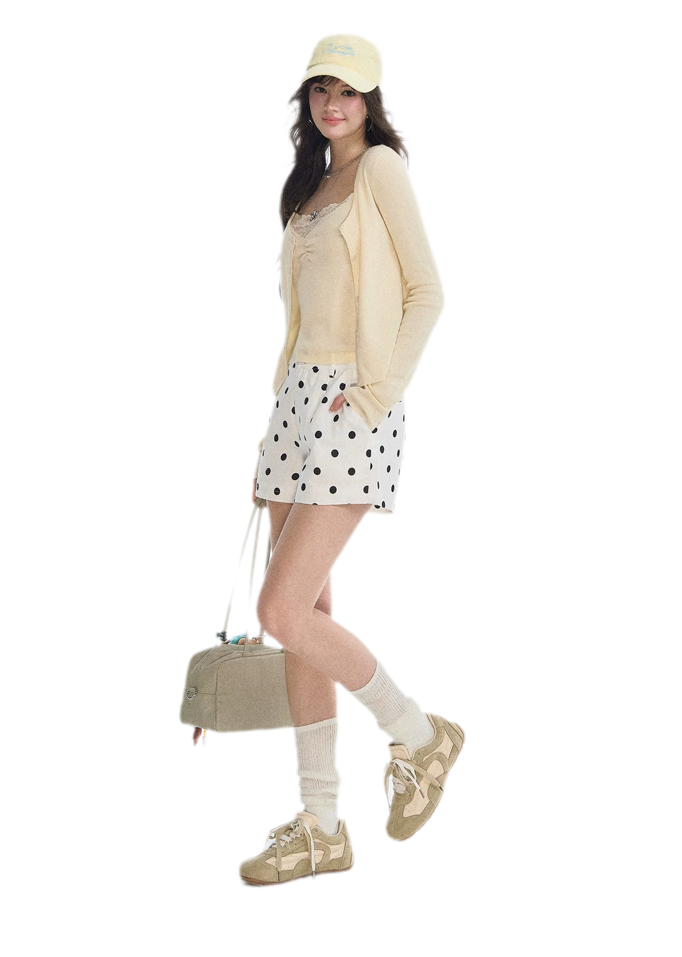 Lace Trim Knitwear Set