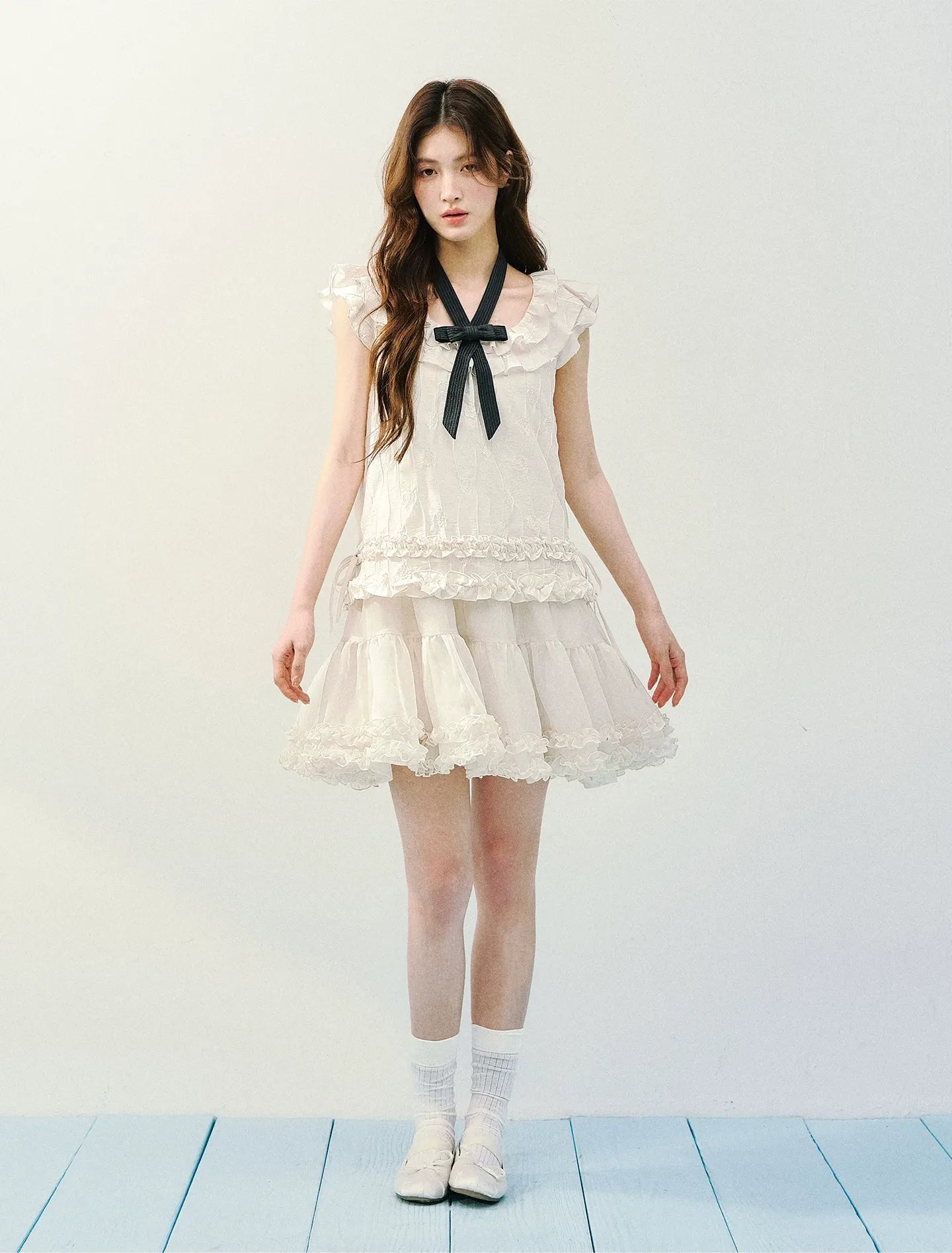 Ruffled A-Line Dress