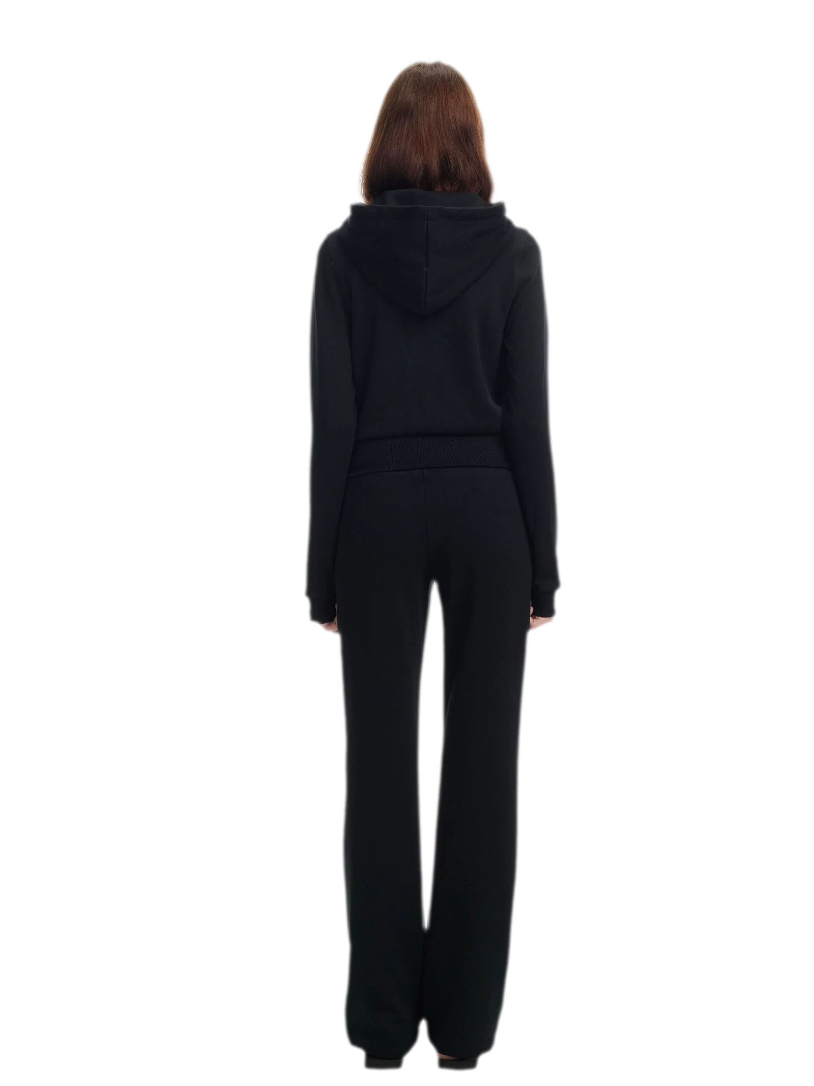 Washed Ribbed Low-Rise Sweatpants
