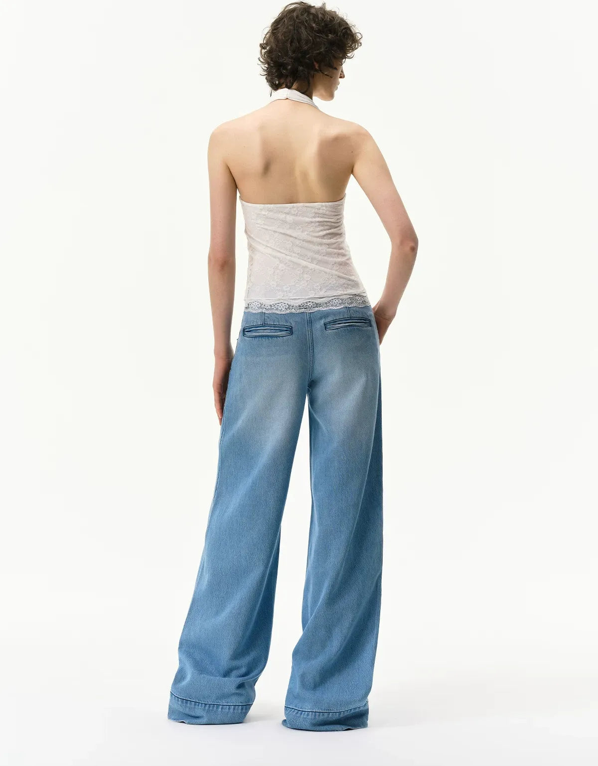 Lyocell Wide-Leg Jeans