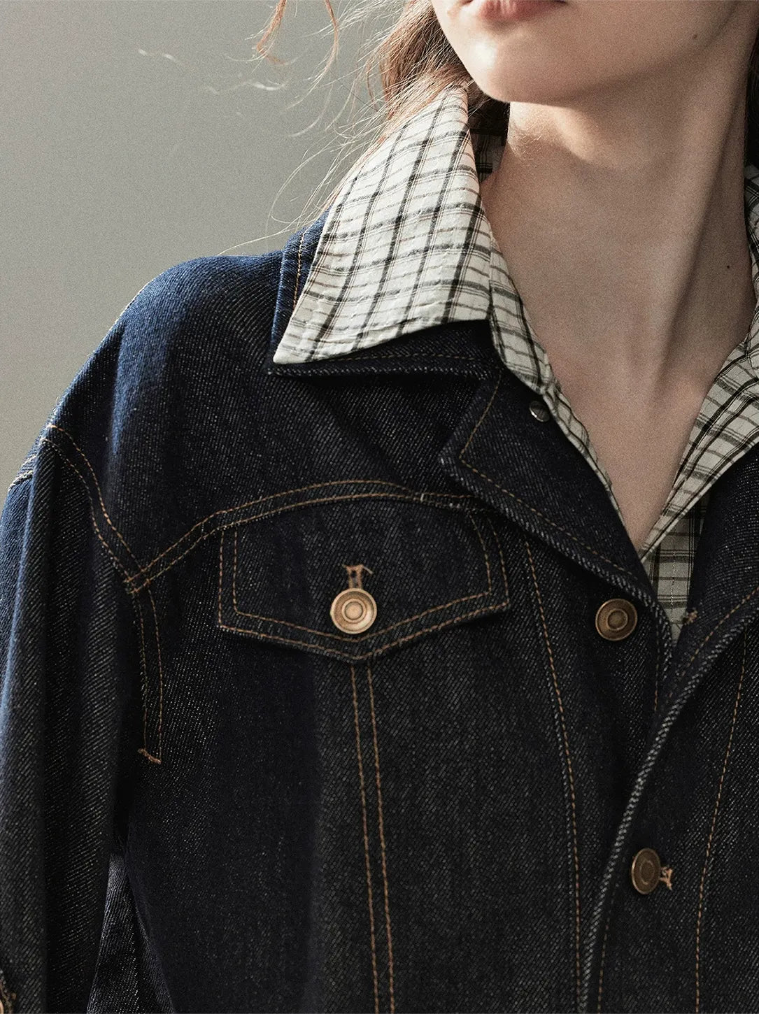 Stonewashed Denim Shirt Dress