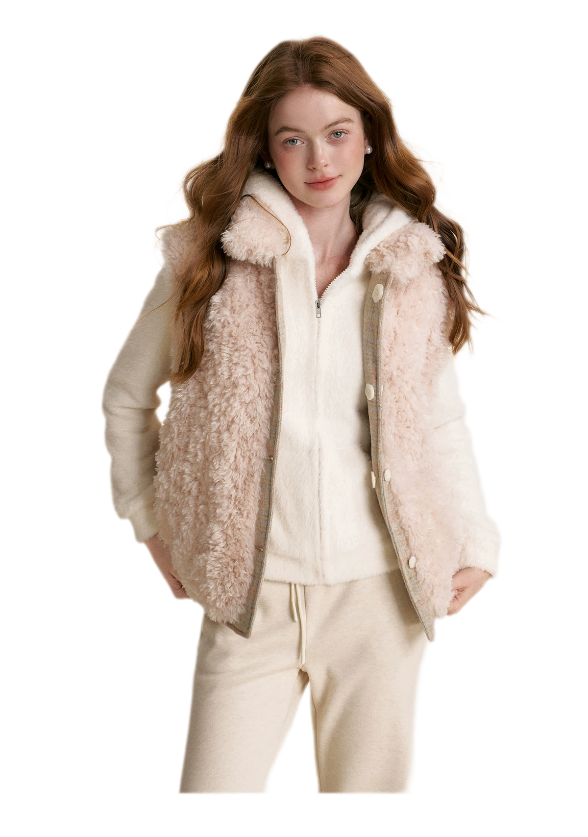 Eco Plush Bear-Ear Hoodie