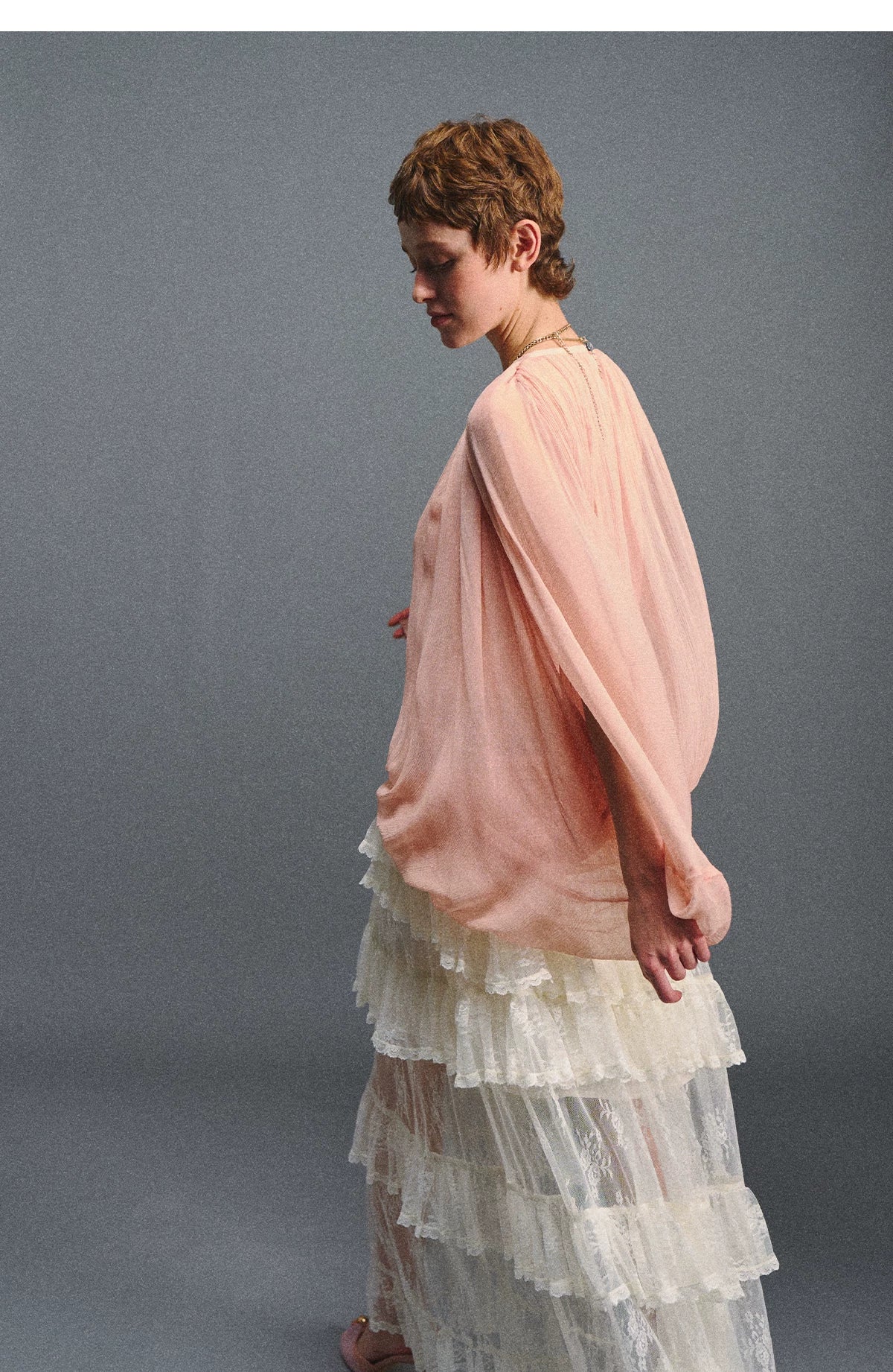 Cape Chiffon Blouse