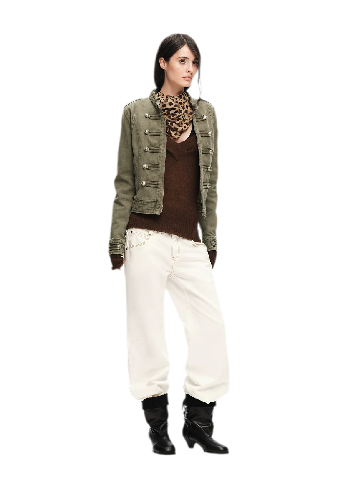 Washed Cotton Napoleon Jacket