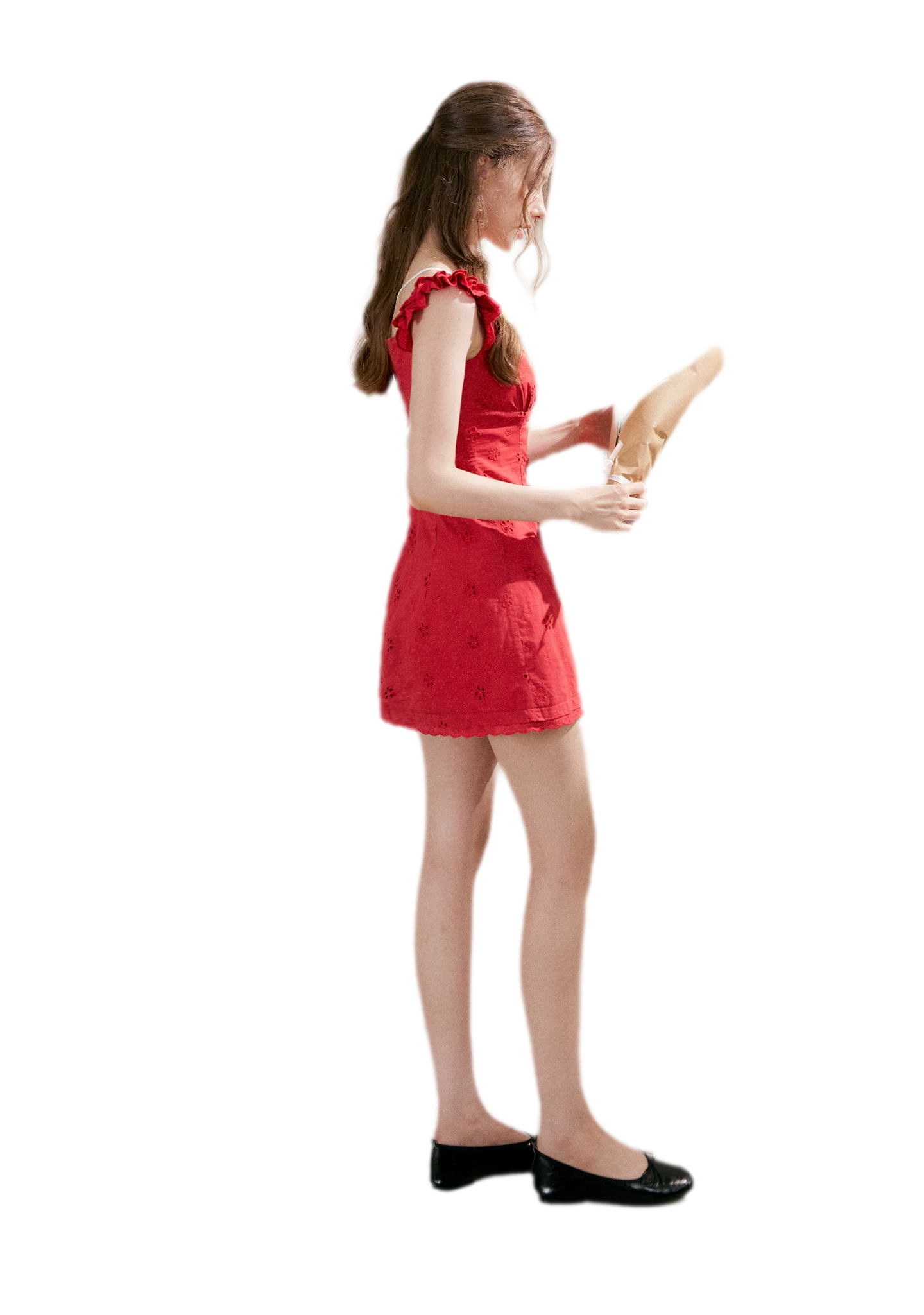 Embroidered Mini Dress