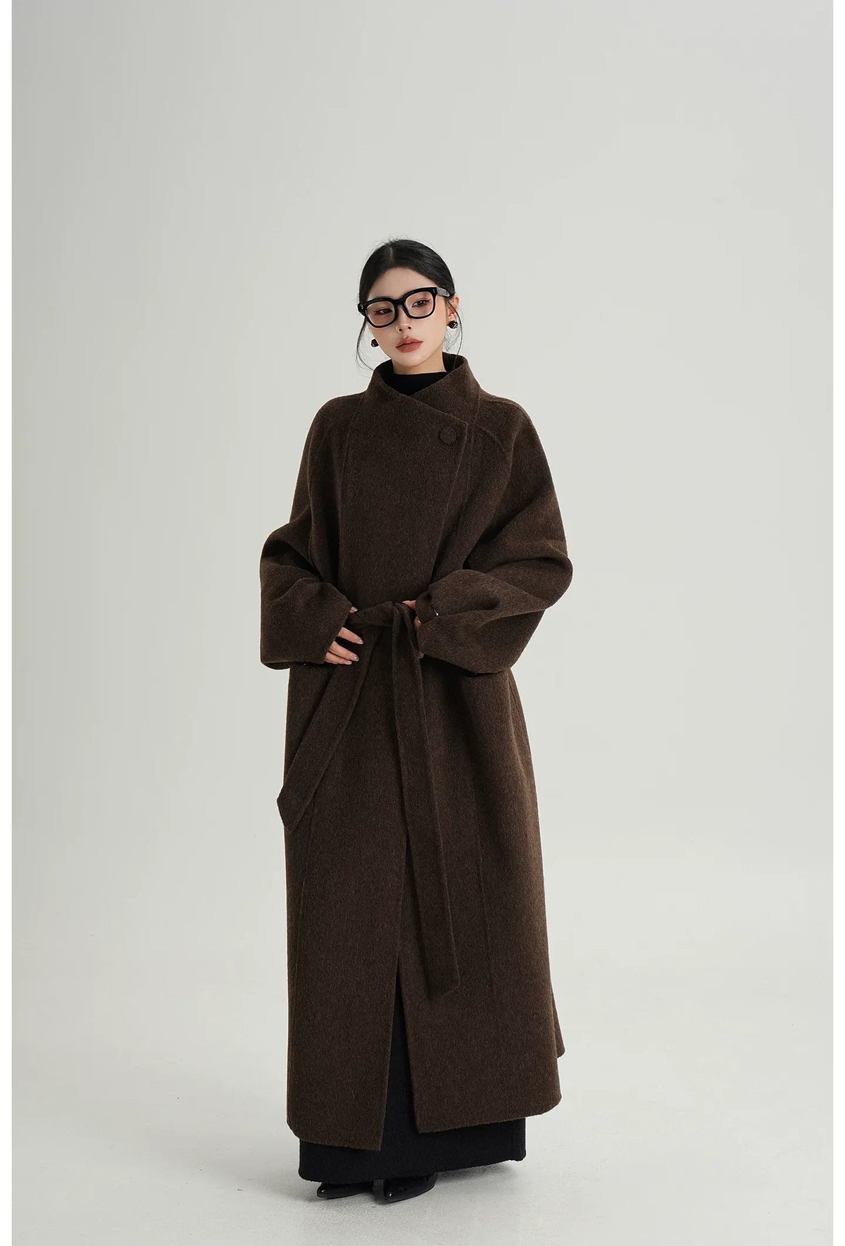 Hand-Sewn Belted Wool Coat