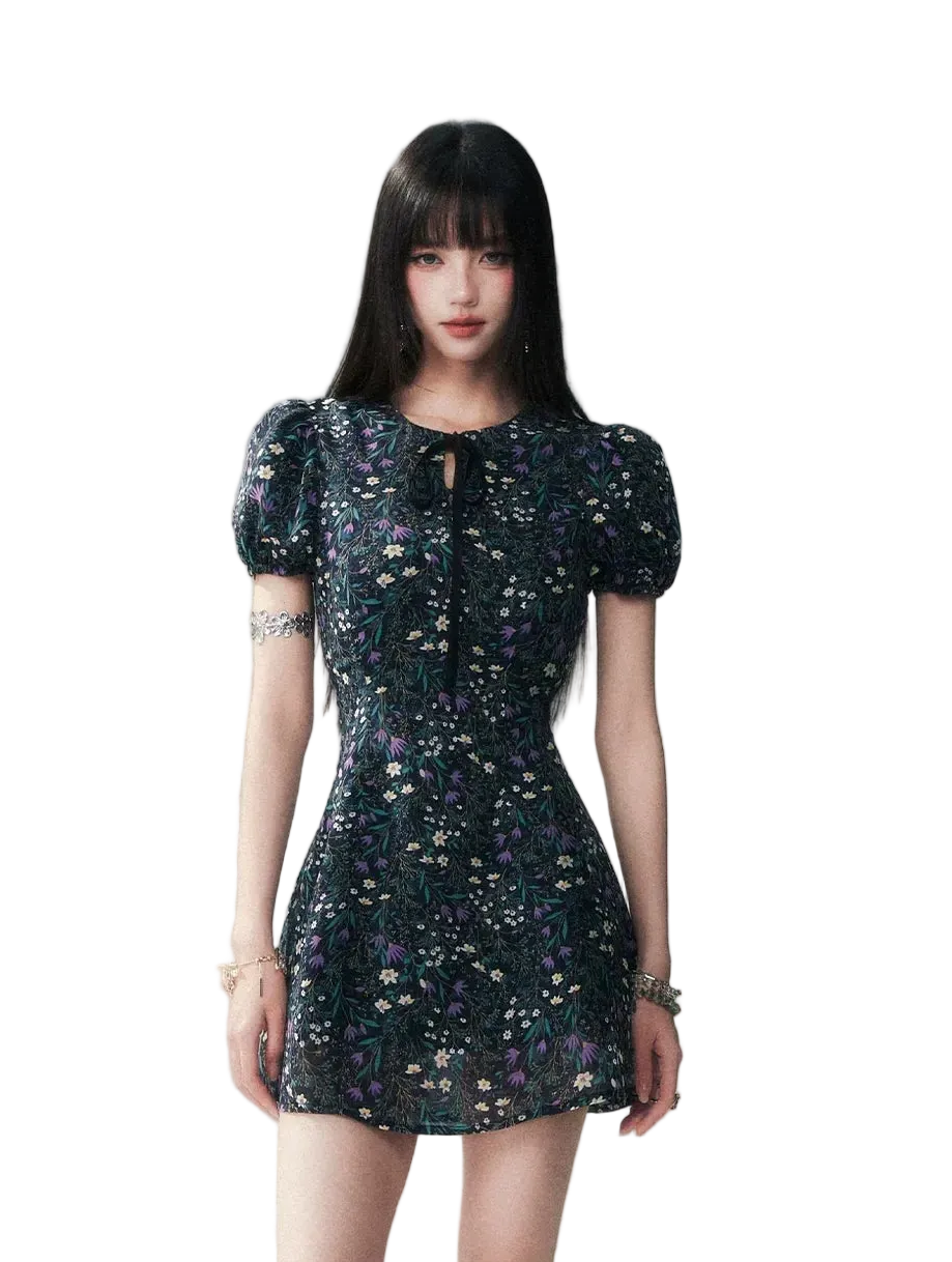 Ink Lily Vintage Mini dress Black / M