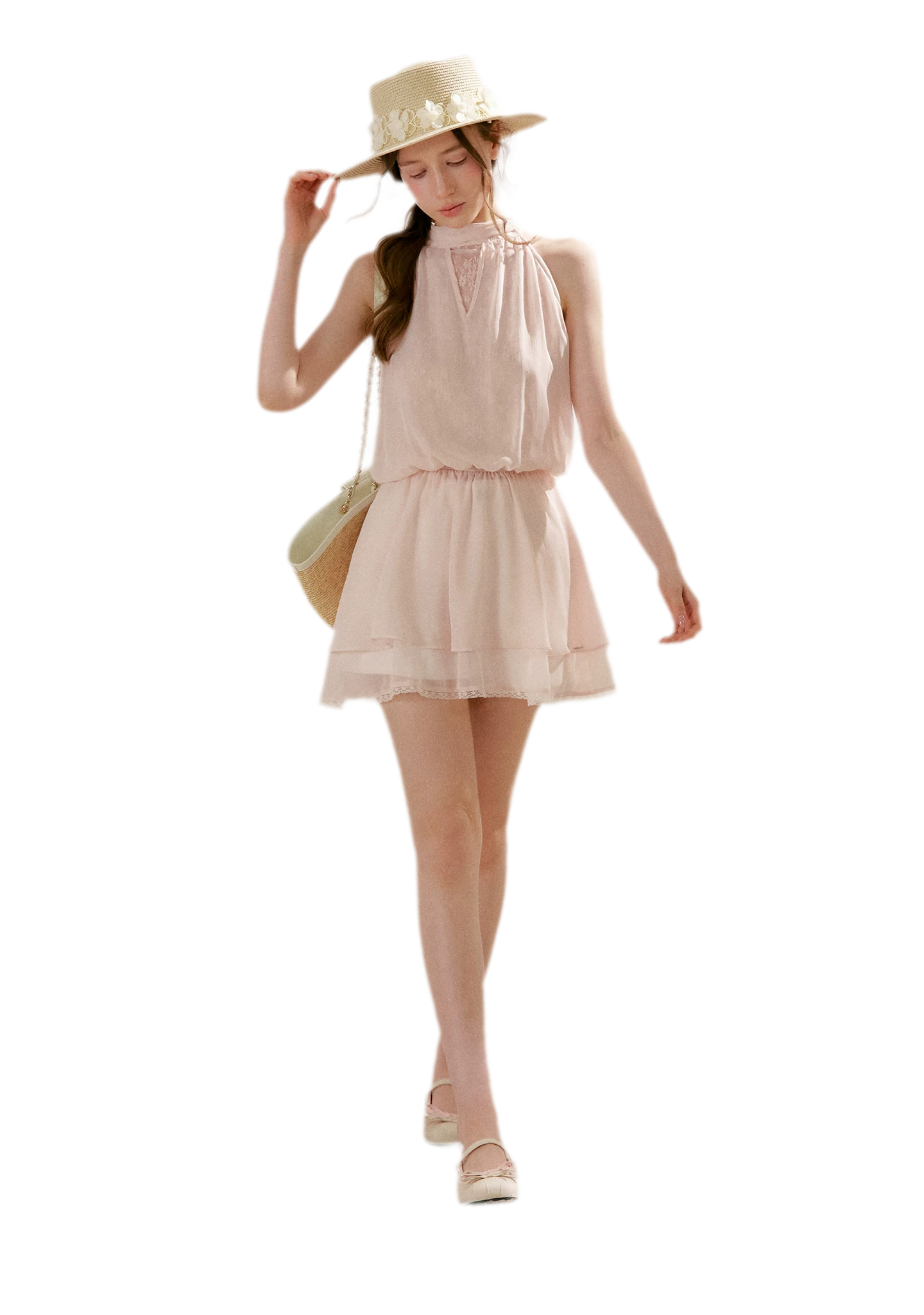 Lace Halter Dress