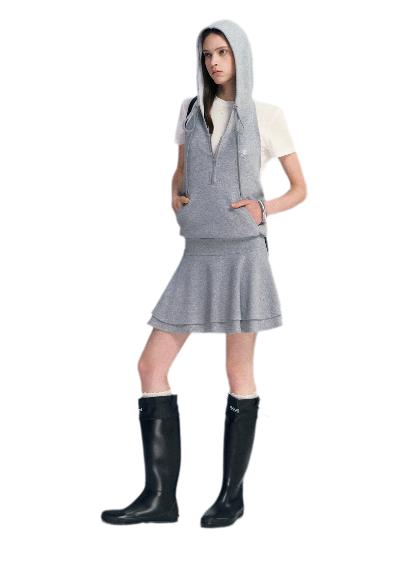 Hooded Romper Dress