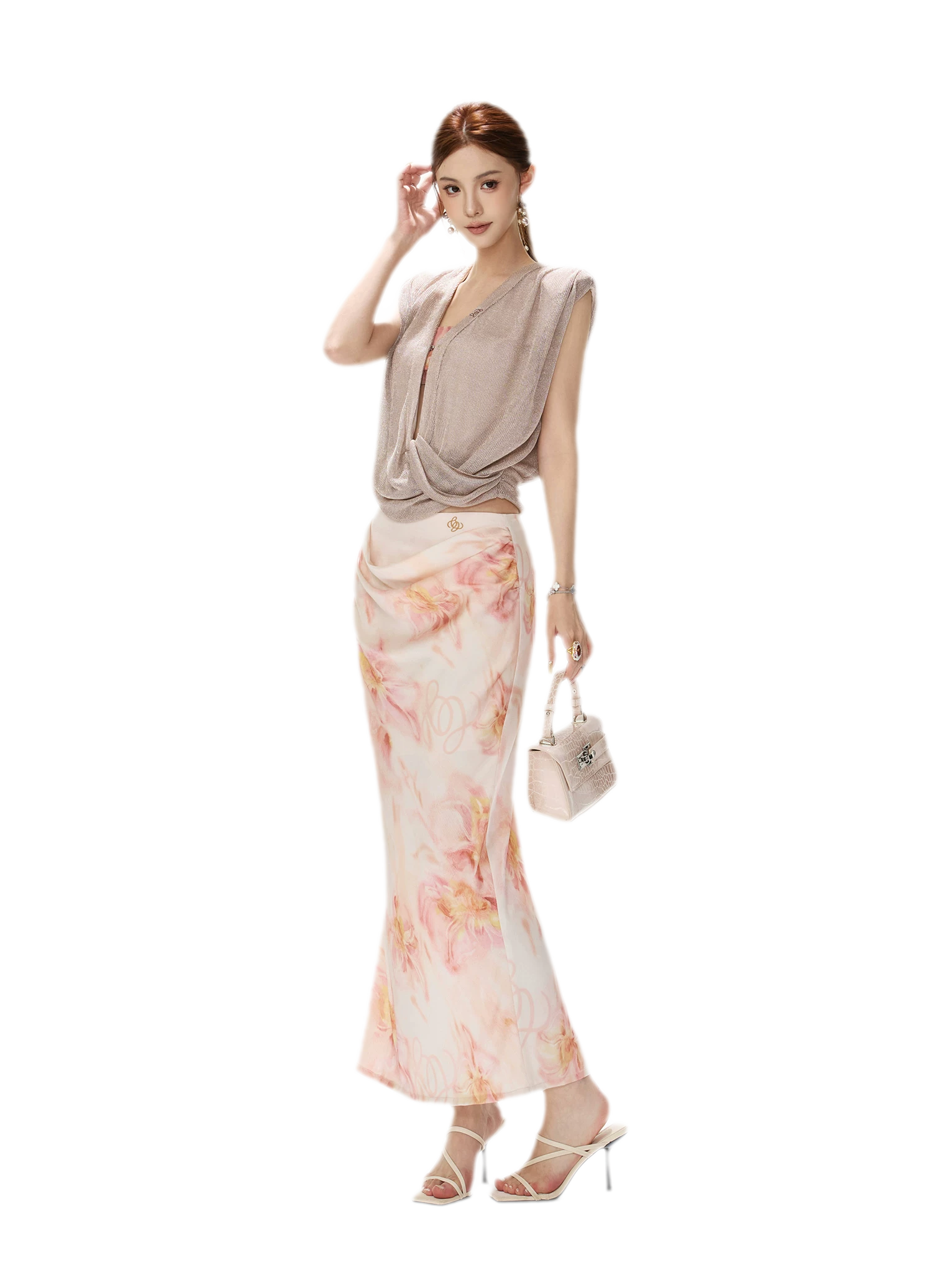 Shimmer Knit Twist Top