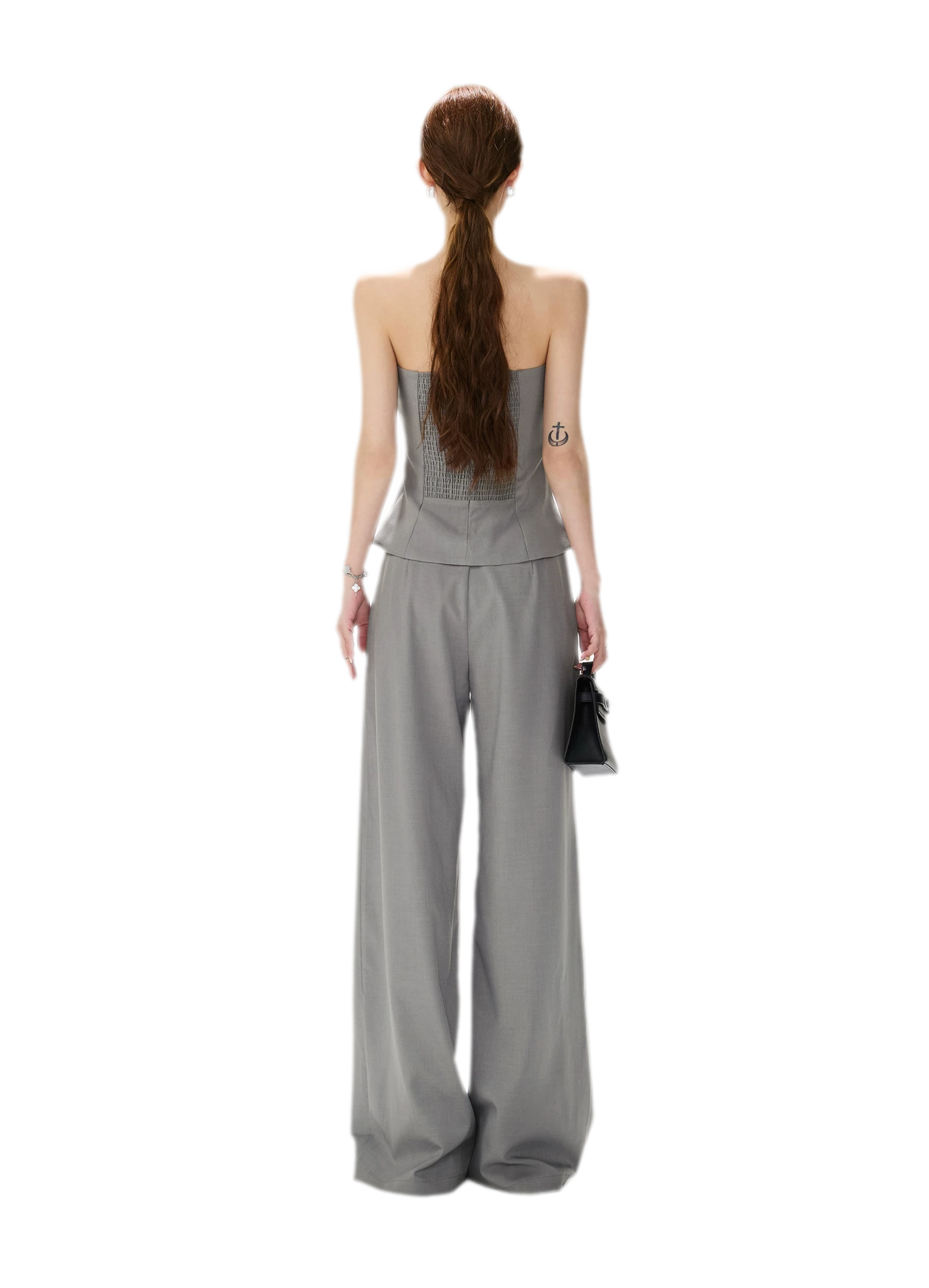 Structured Wide-Leg Suit Set