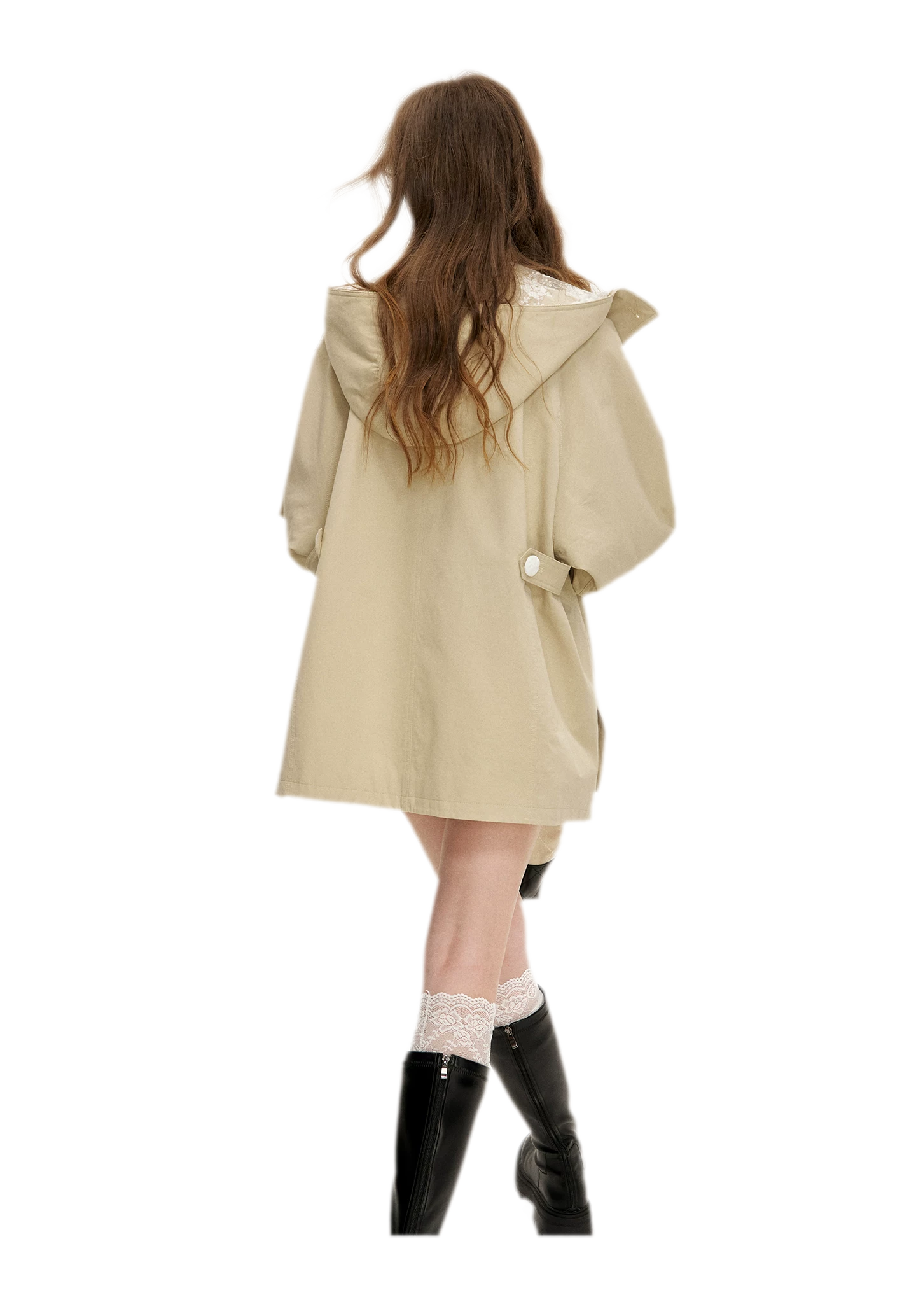 Lace Layered A-Line Windbreaker