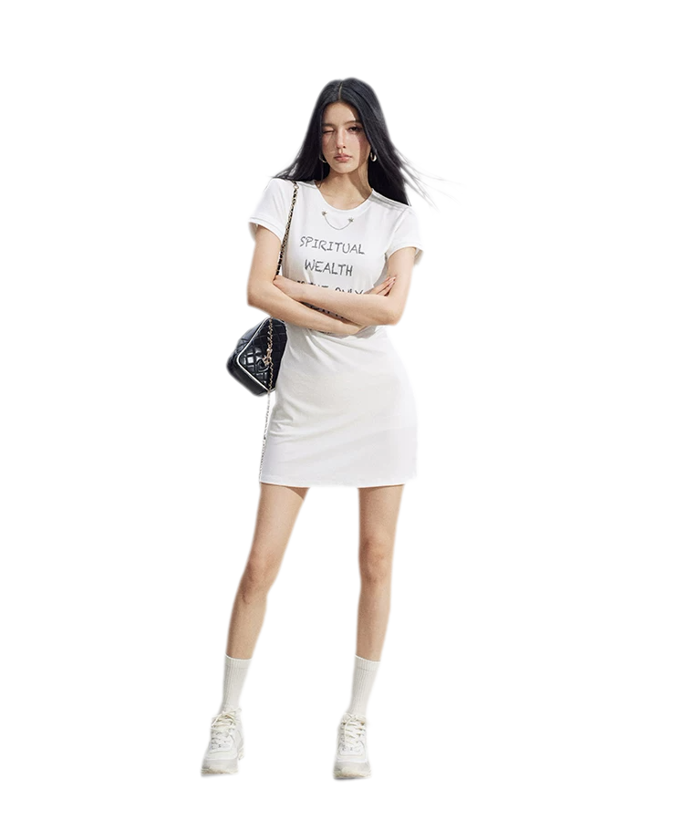 Chain Detail T-Shirt Dress