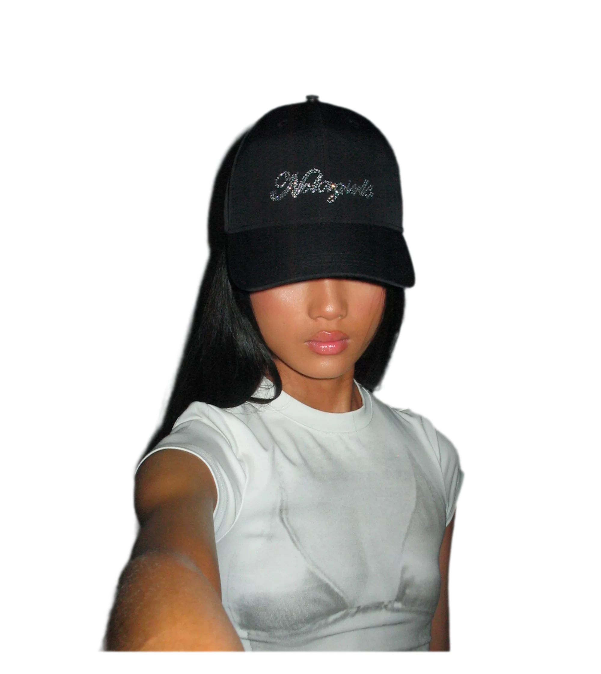 Crystal Silk Rhinestone Cap