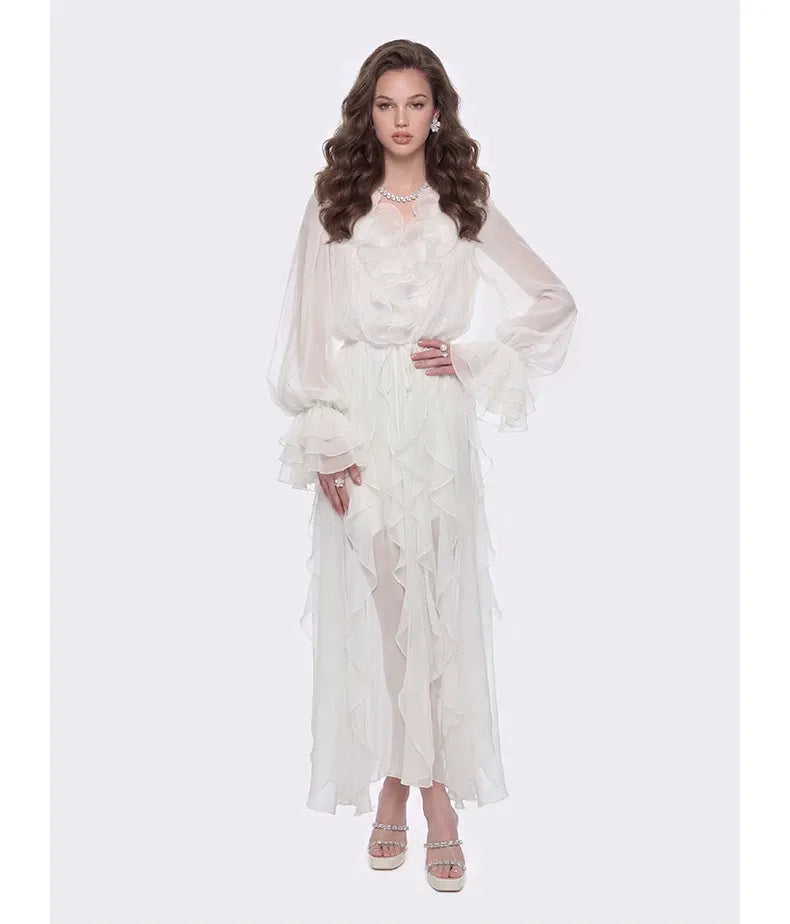 Lace Ruffle Dress