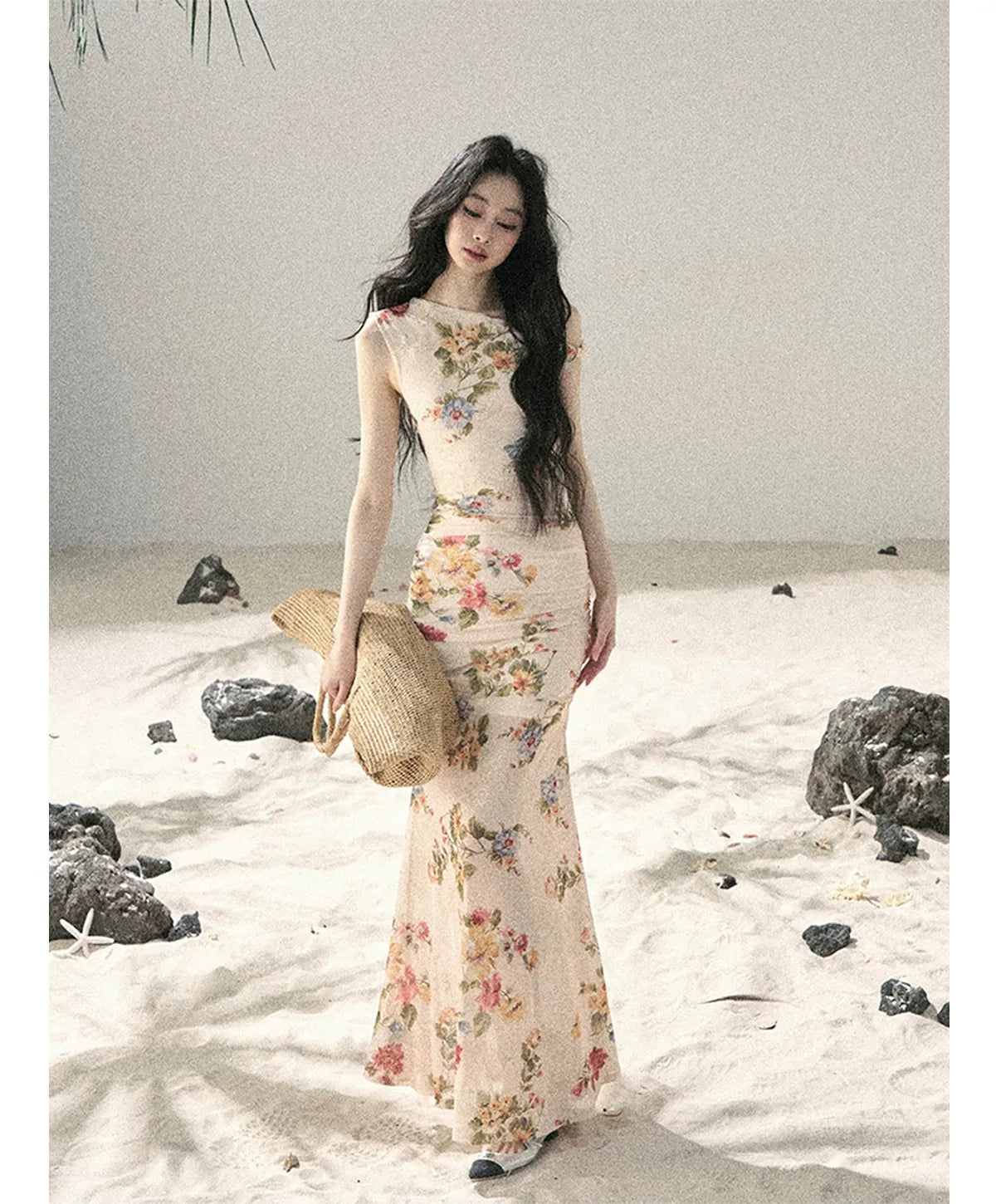 Floral Fish Tail Dress